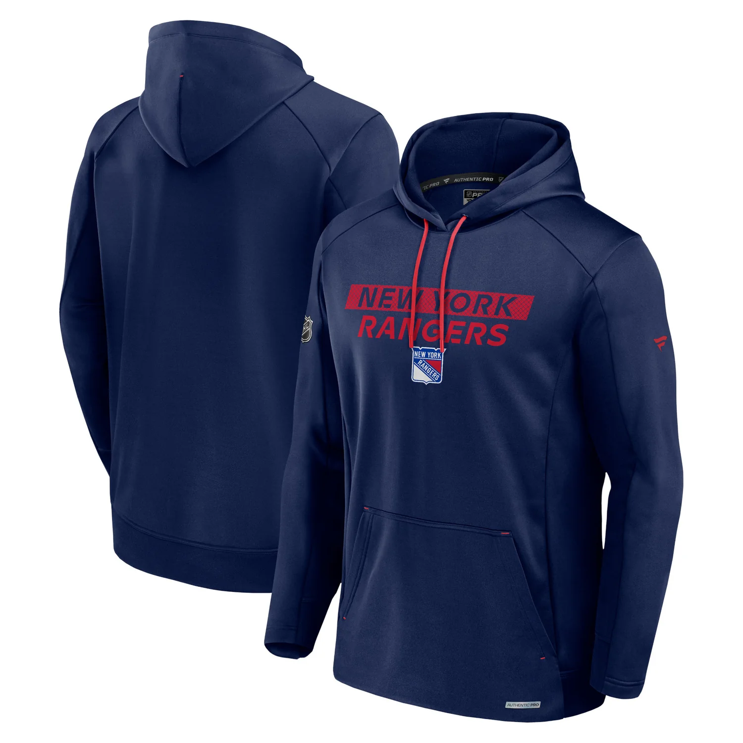 Fanatics Rangers 24-25 Authentic Pro Rink Poly Fleece Hoodie - Image 3