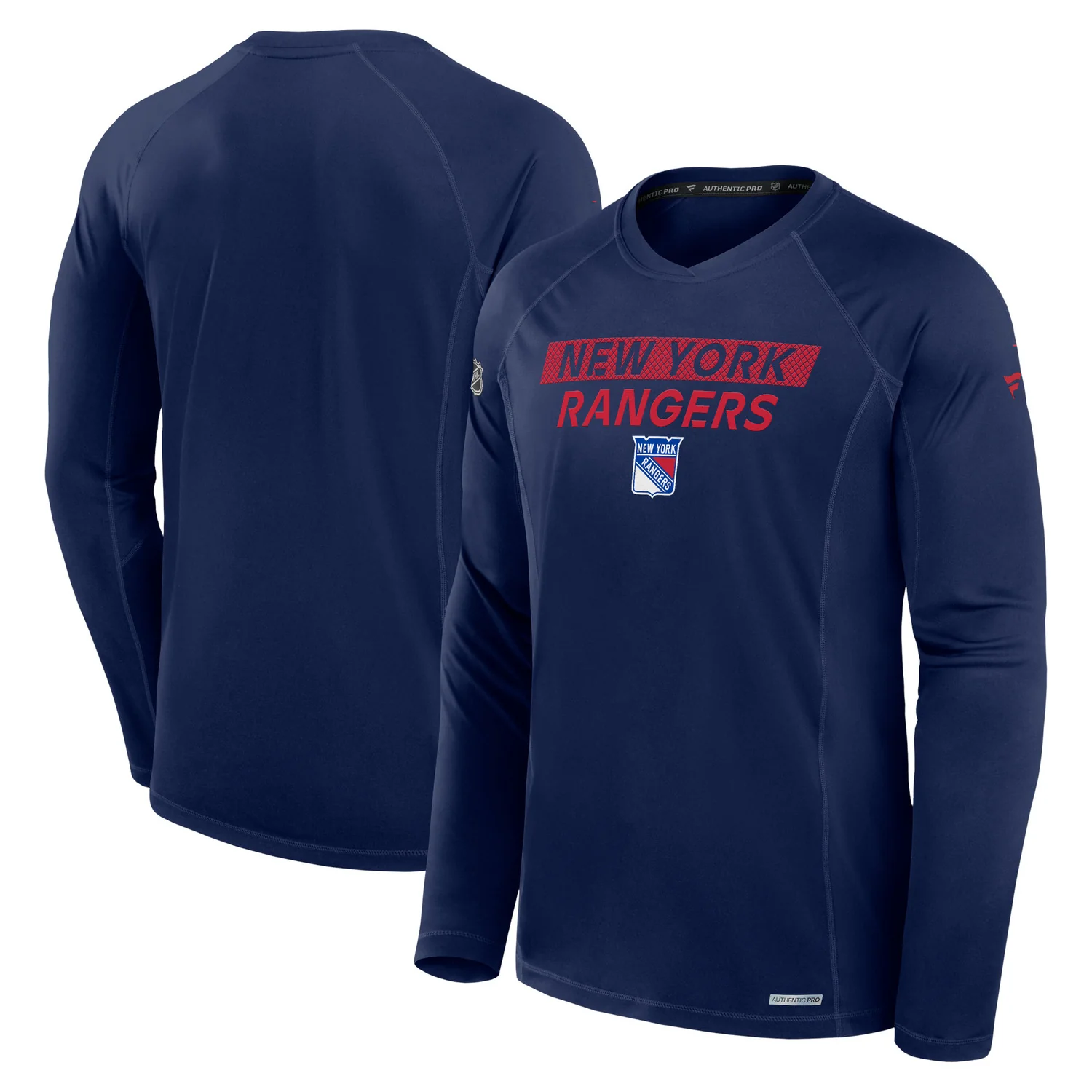 Fanatics Rangers 24-25 Authentic Pro Rink Tech Long Sleeve Tee - Image 3