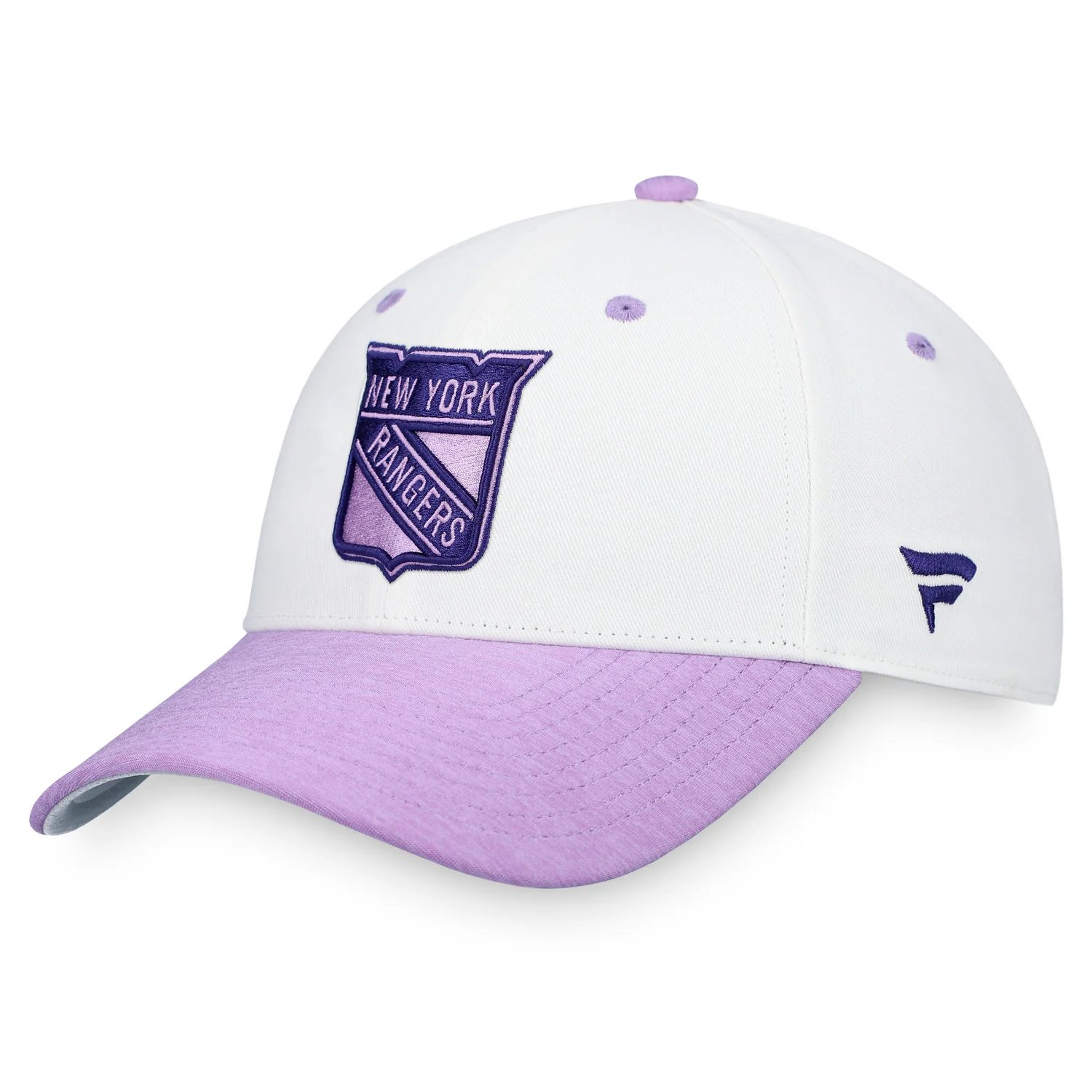 Fanatics Rangers Authentic Pro Hockey Fights Cancer Structured Adjustable