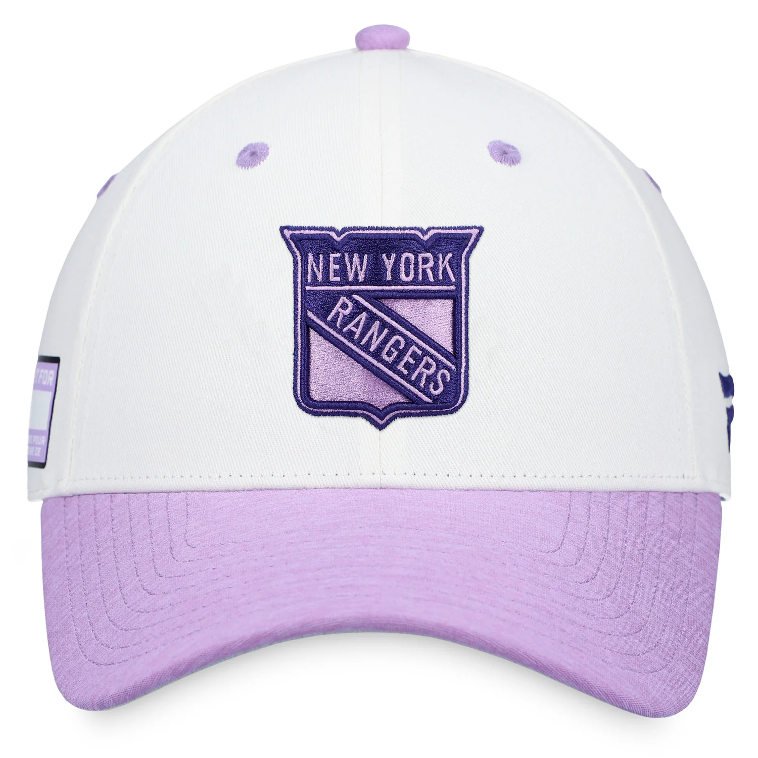 Fanatics Rangers Authentic Pro Hockey Fights Cancer Structured Adjustable - Image 3