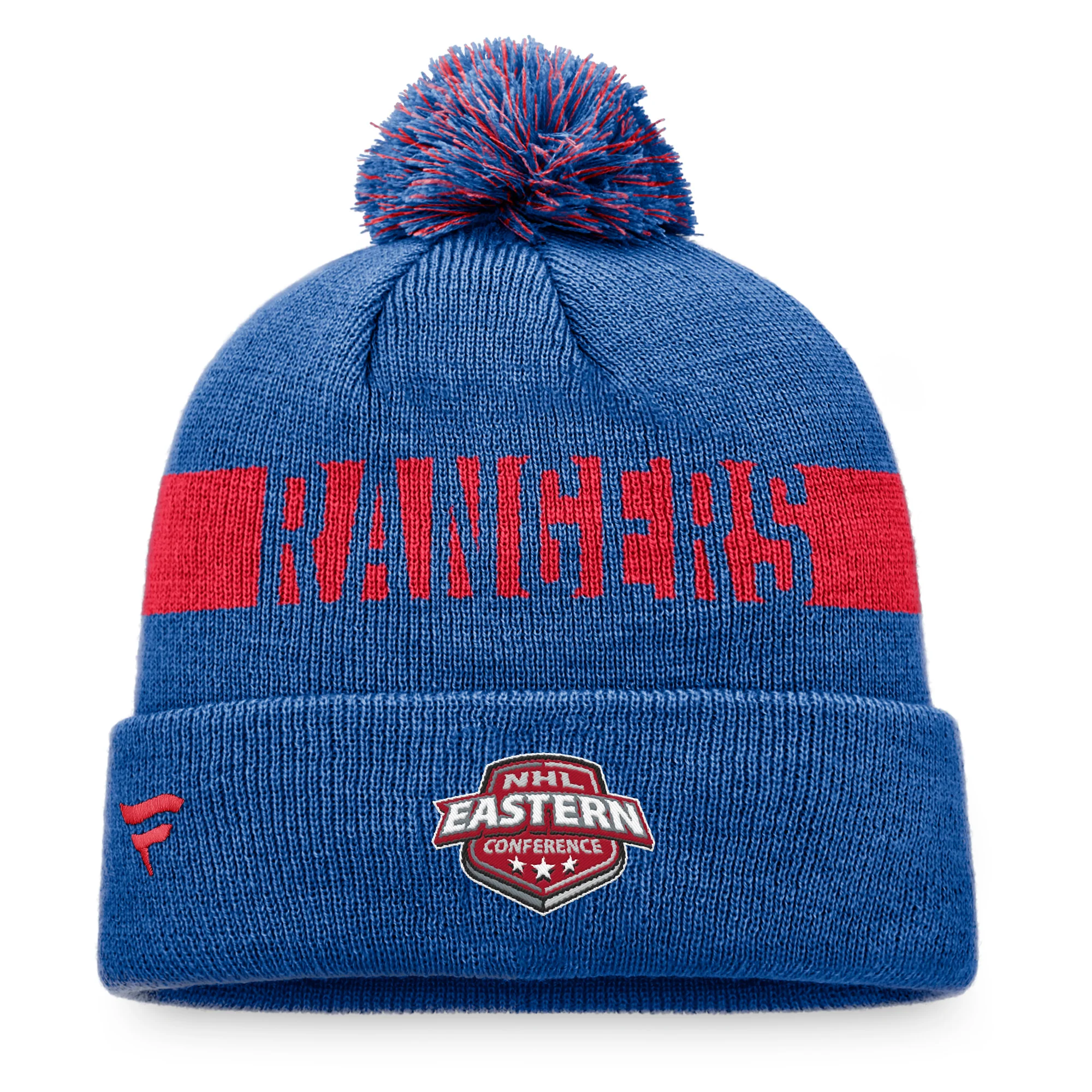 Fanatics Rangers Fundamental Pom Beanie