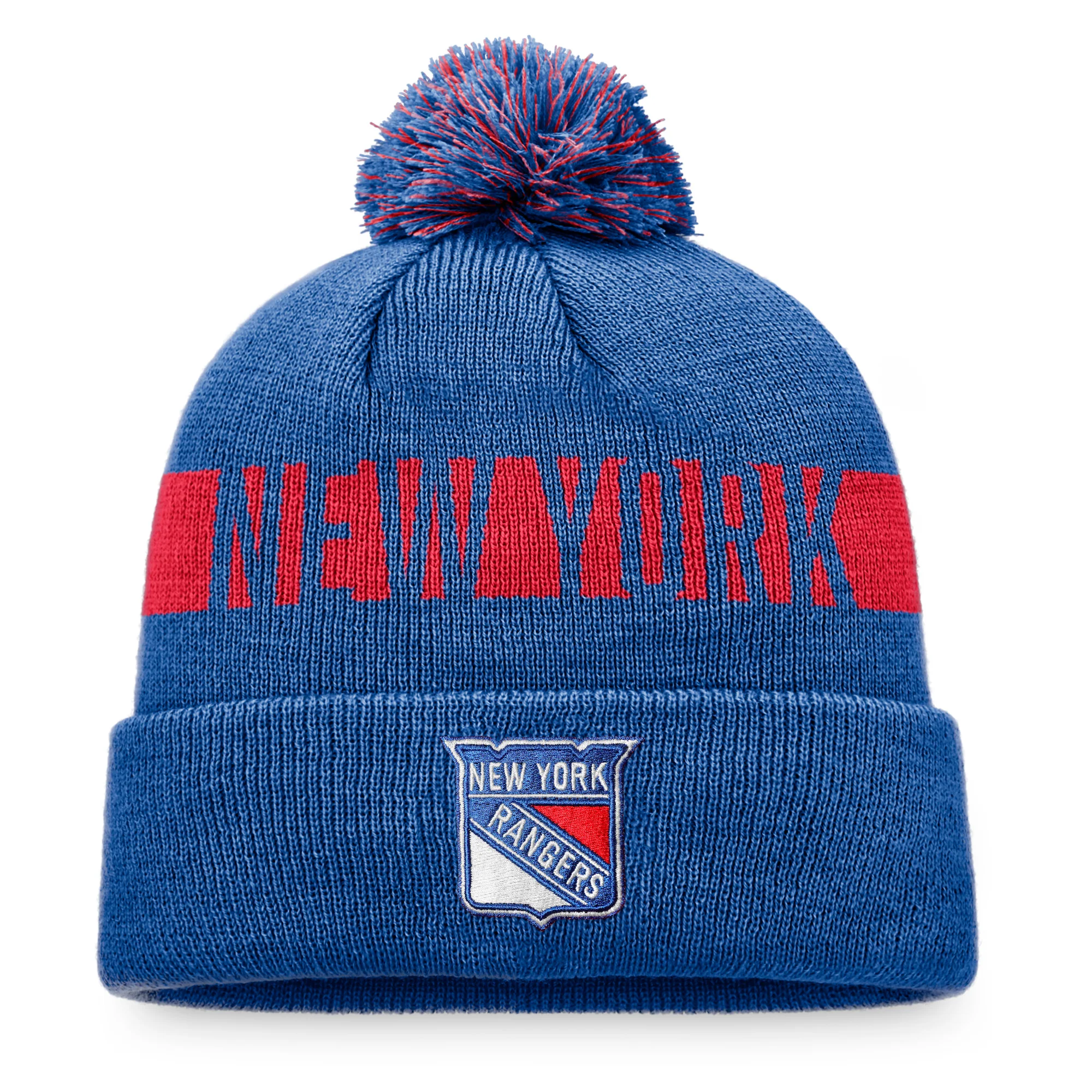 Fanatics Rangers Fundamental Pom Beanie - Image 2