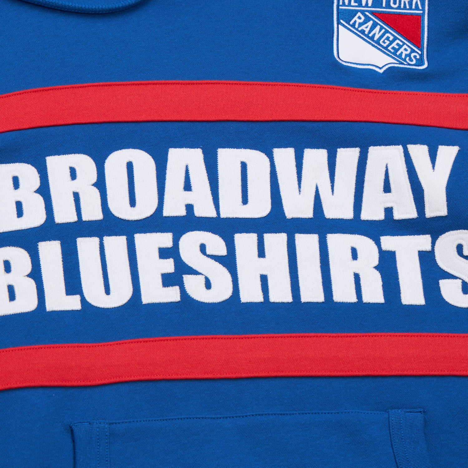 Mitchell & Ness Broadway Blueshirts Headcoach Hoodie - Image 3