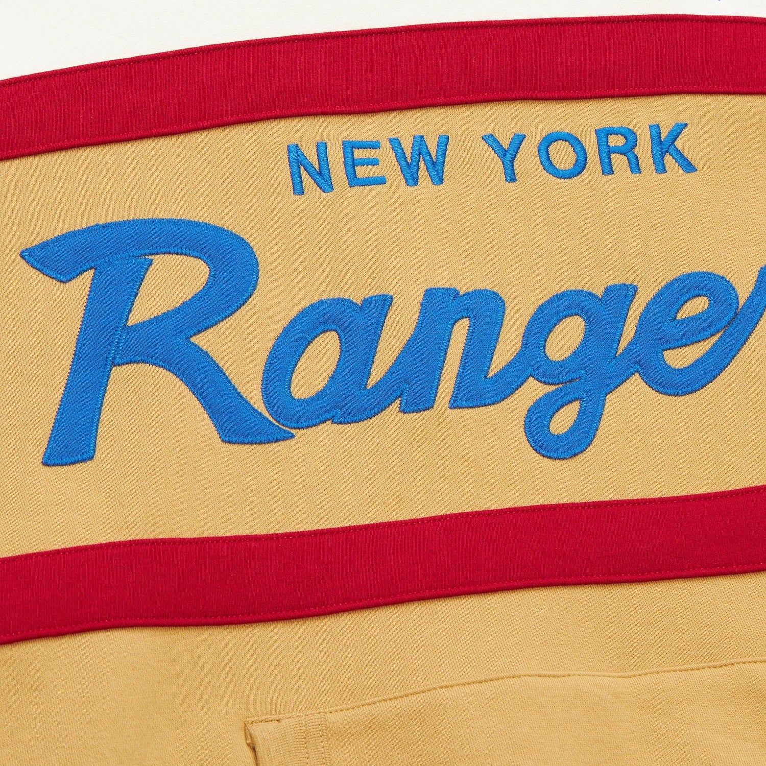 Mitchell & Ness Rangers Natural/Khaki Headcoach Hoodie - Image 3