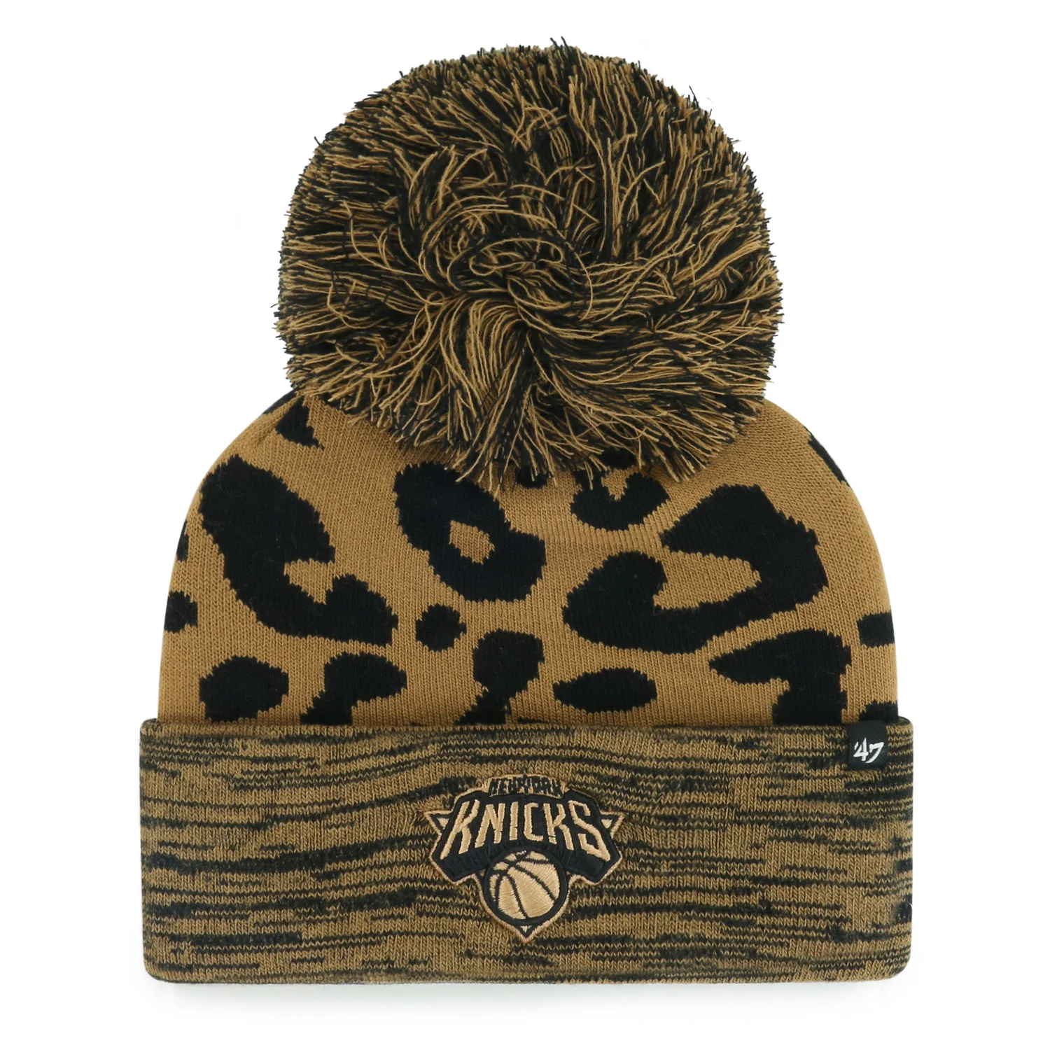 Women's '47 Brand Knicks Rosette Cuff Pom Knit