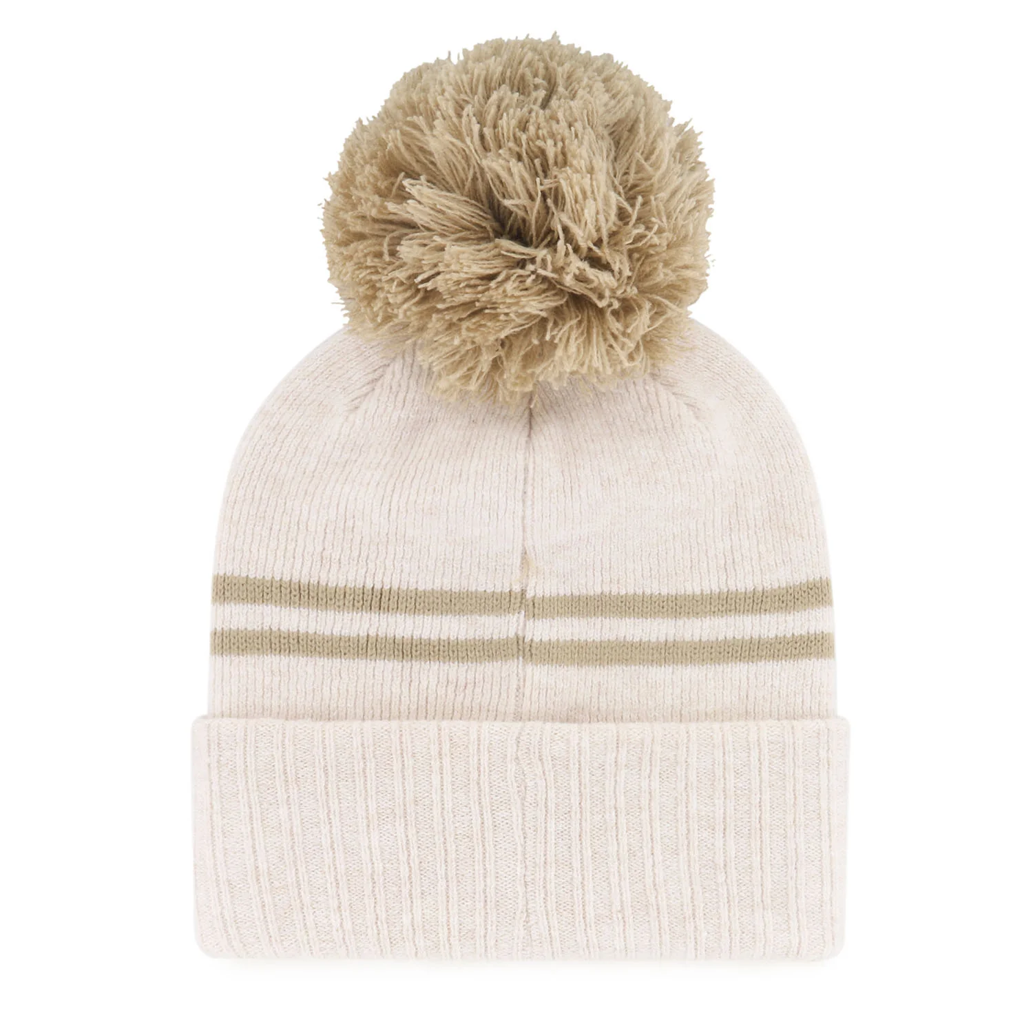 Women's '47 Brand Knicks Natural Latte Pom Cuff Knit - Image 2