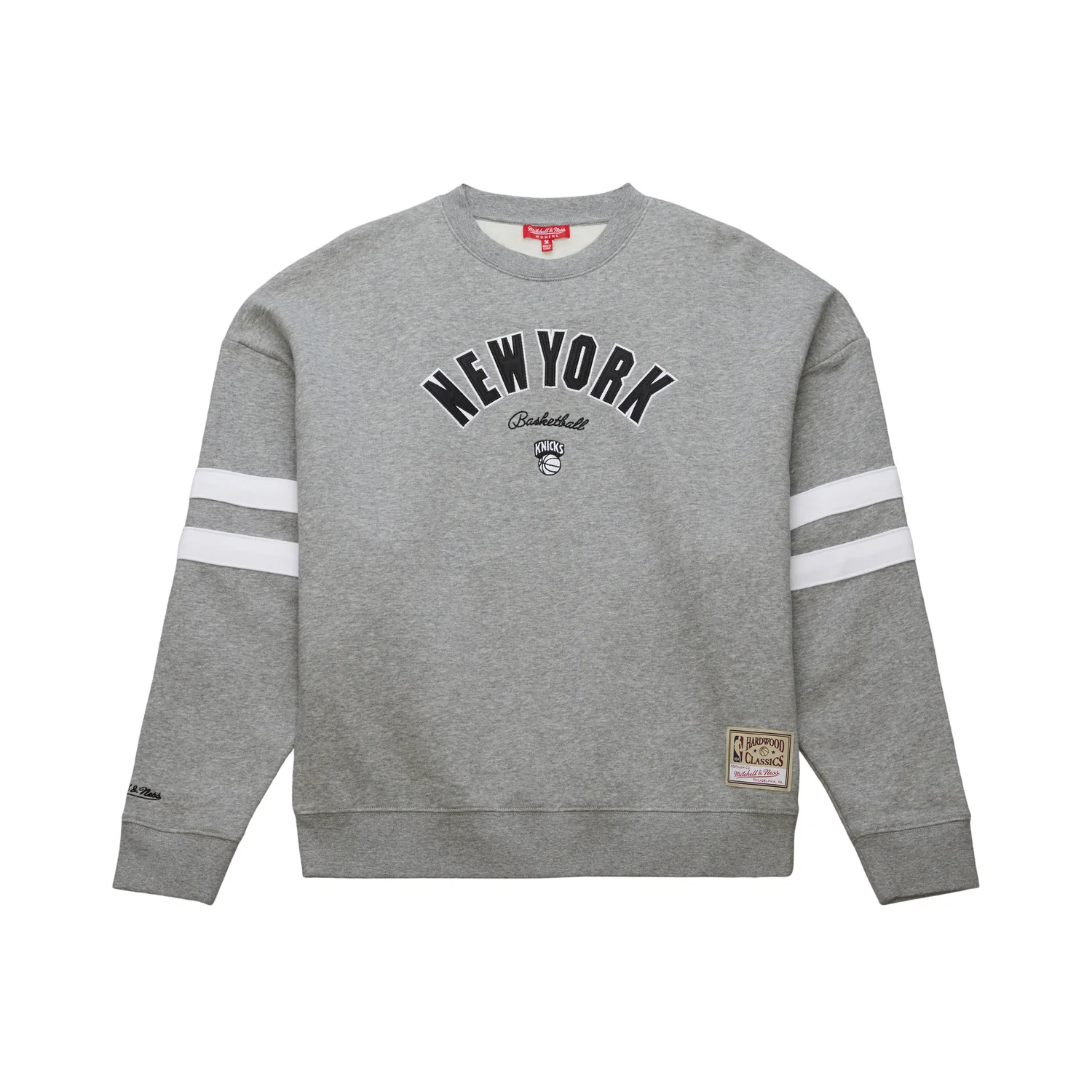 Women's Mitchell & Ness Knicks Grey Lightweight Crew - Image 2