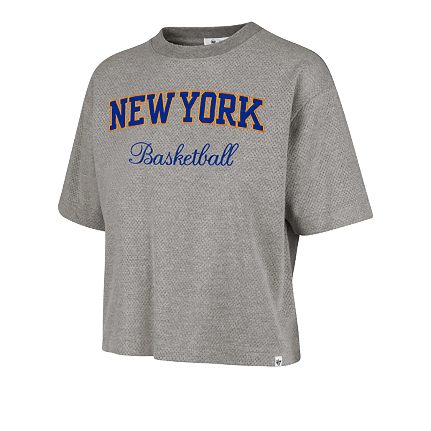 Women's '47 Brand Knicks Pivot Drop Needle City Tee