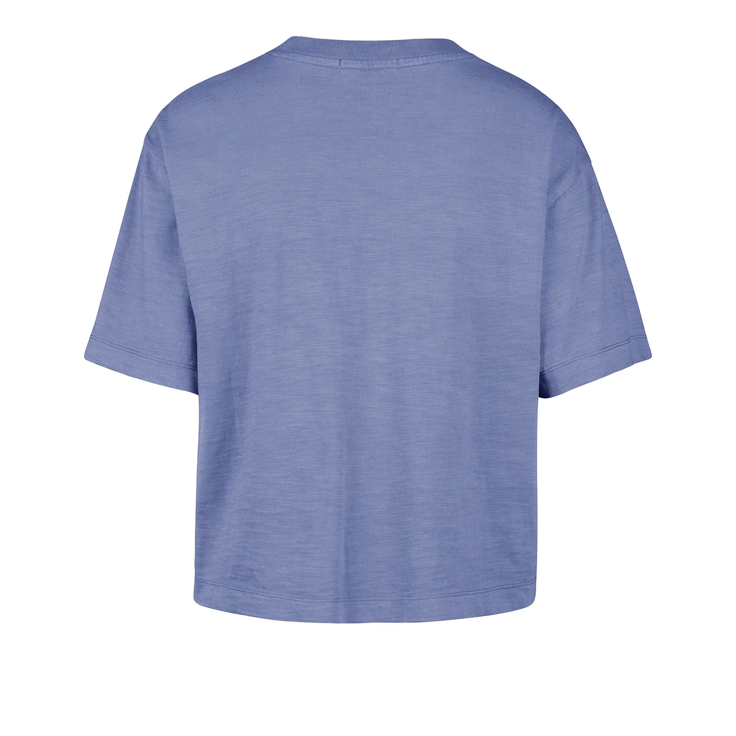 '47 Brand Knicks Womens Slub Crop Tee Blue - Image 2
