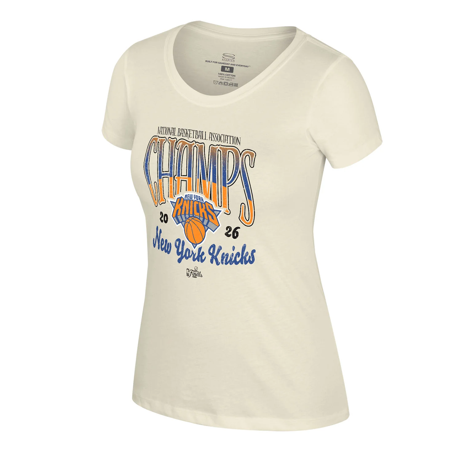 Women's Stadium Essentials Knicks 2026 NBA Champions Sky High Tee