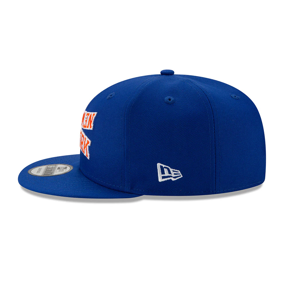 New Era Knicks 9FIFTY Flipped Wordmark Snapback Hat - Image 3
