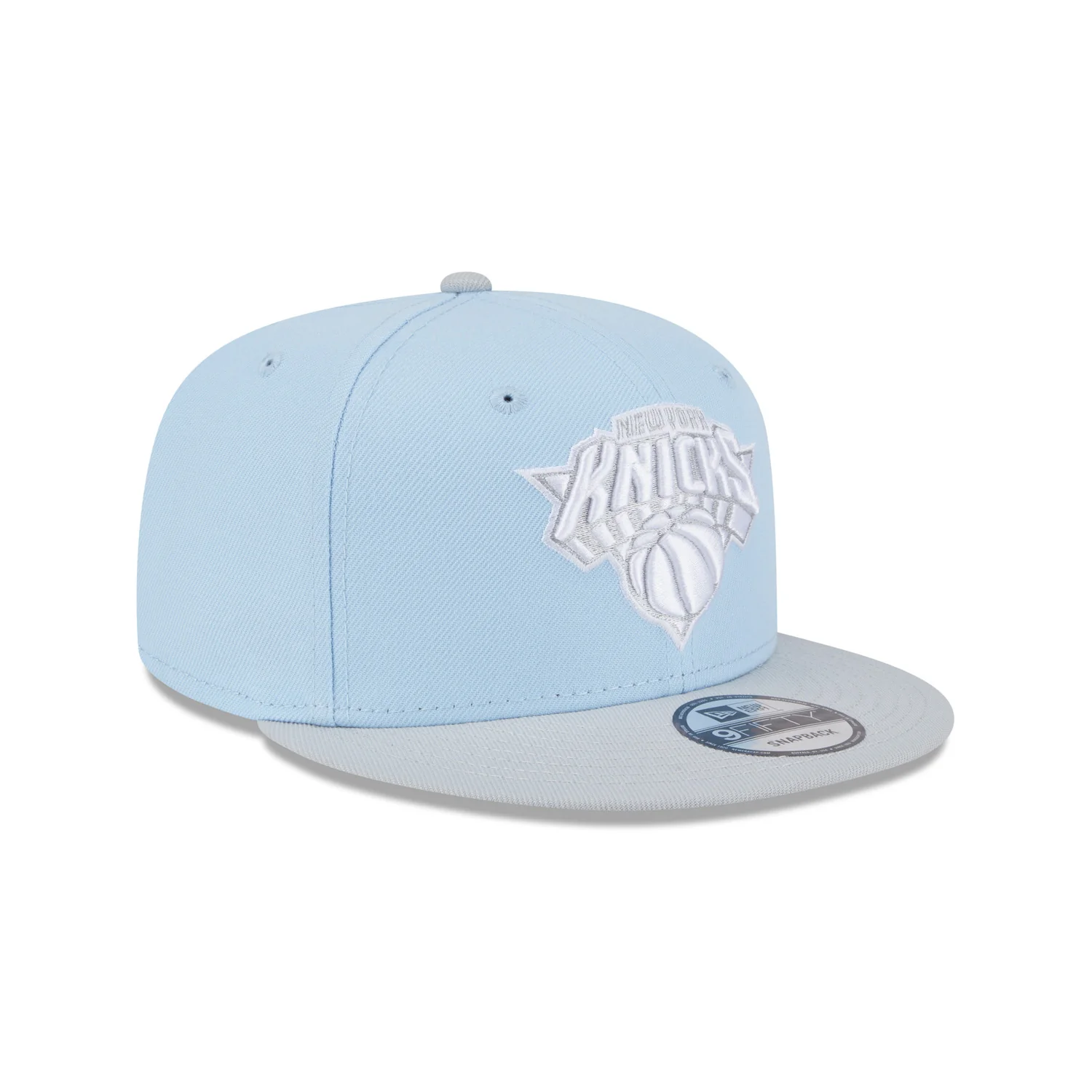 New Era Knicks Color Pack 2- Tone Glacial Blue/Silver 950 Snapback - Image 2