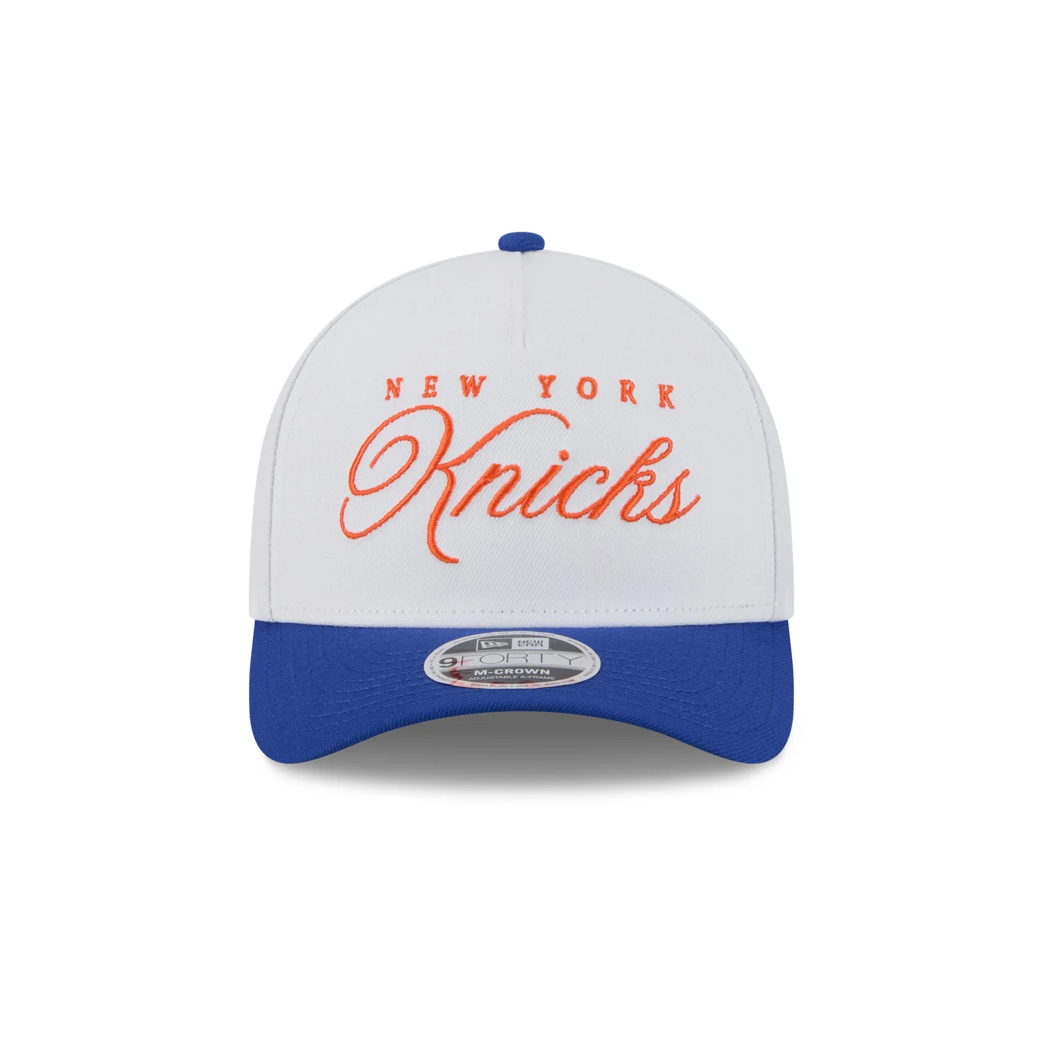 New Era Knicks 2025 Draft White 940 M-Crown Aframe Snapback - Image 4