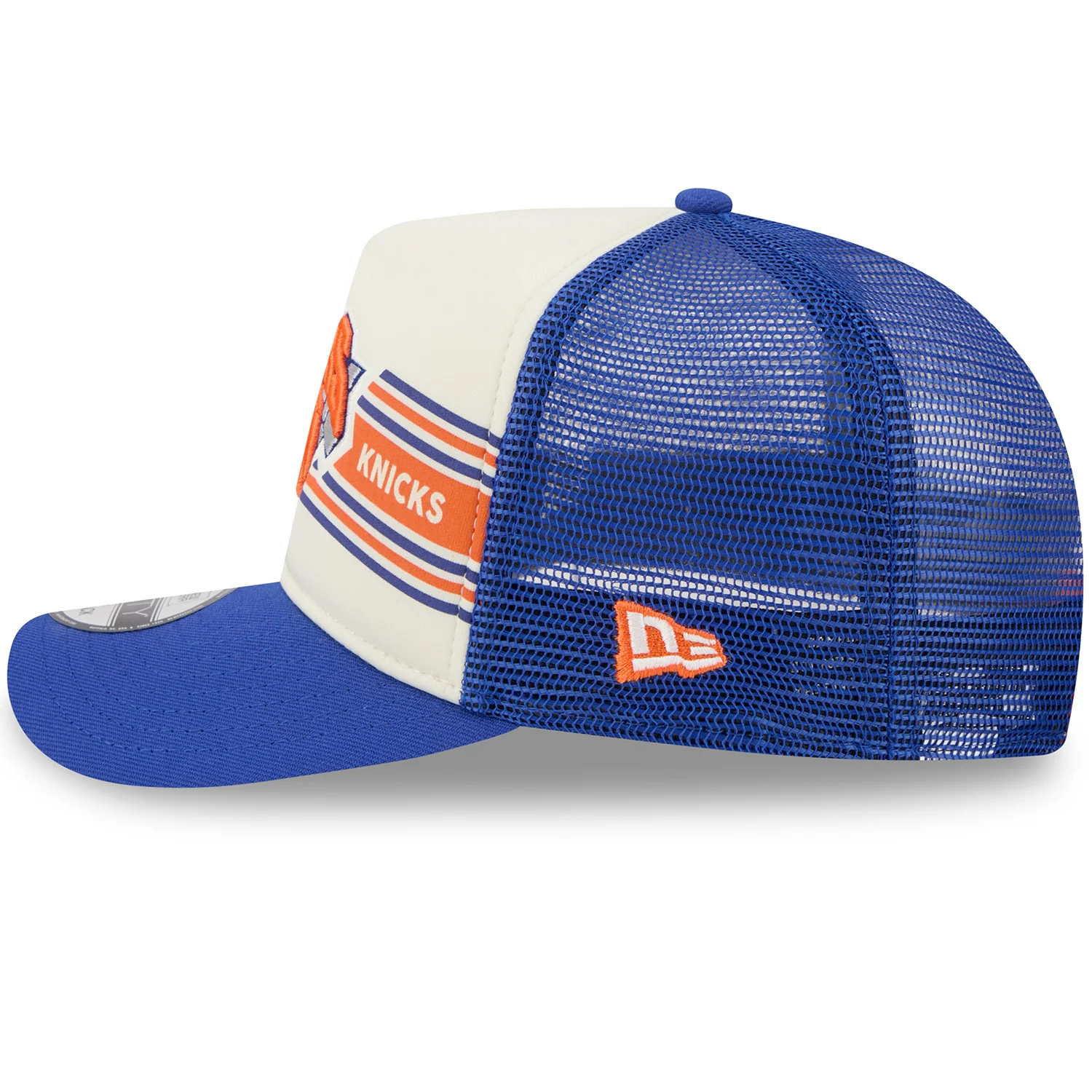 New Era Knicks Banner 950 A Frame Snapback Chrome/Royal - Image 5