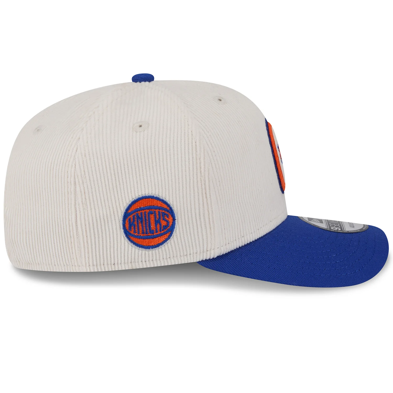 New Era Knicks Loyal Corduroy 970 Stretch Snapback Chrome/Royal - Image 6