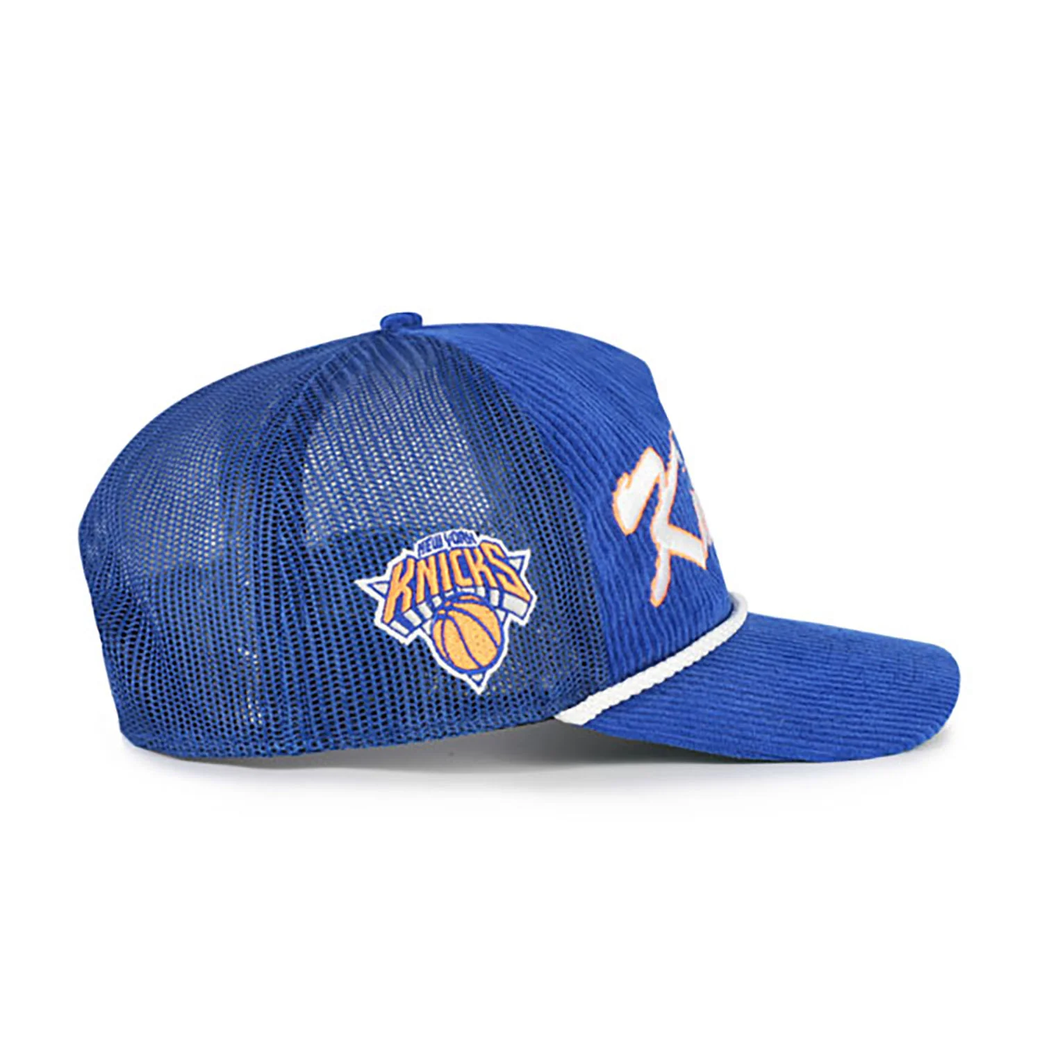 '47 Brand Knicks Royal Double Header Mesh Hitch Snapback - Image 4