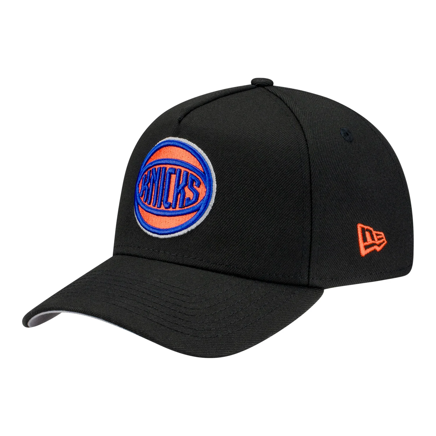 New Era Knicks Black Ball Logo 940 A-Frame Snapback