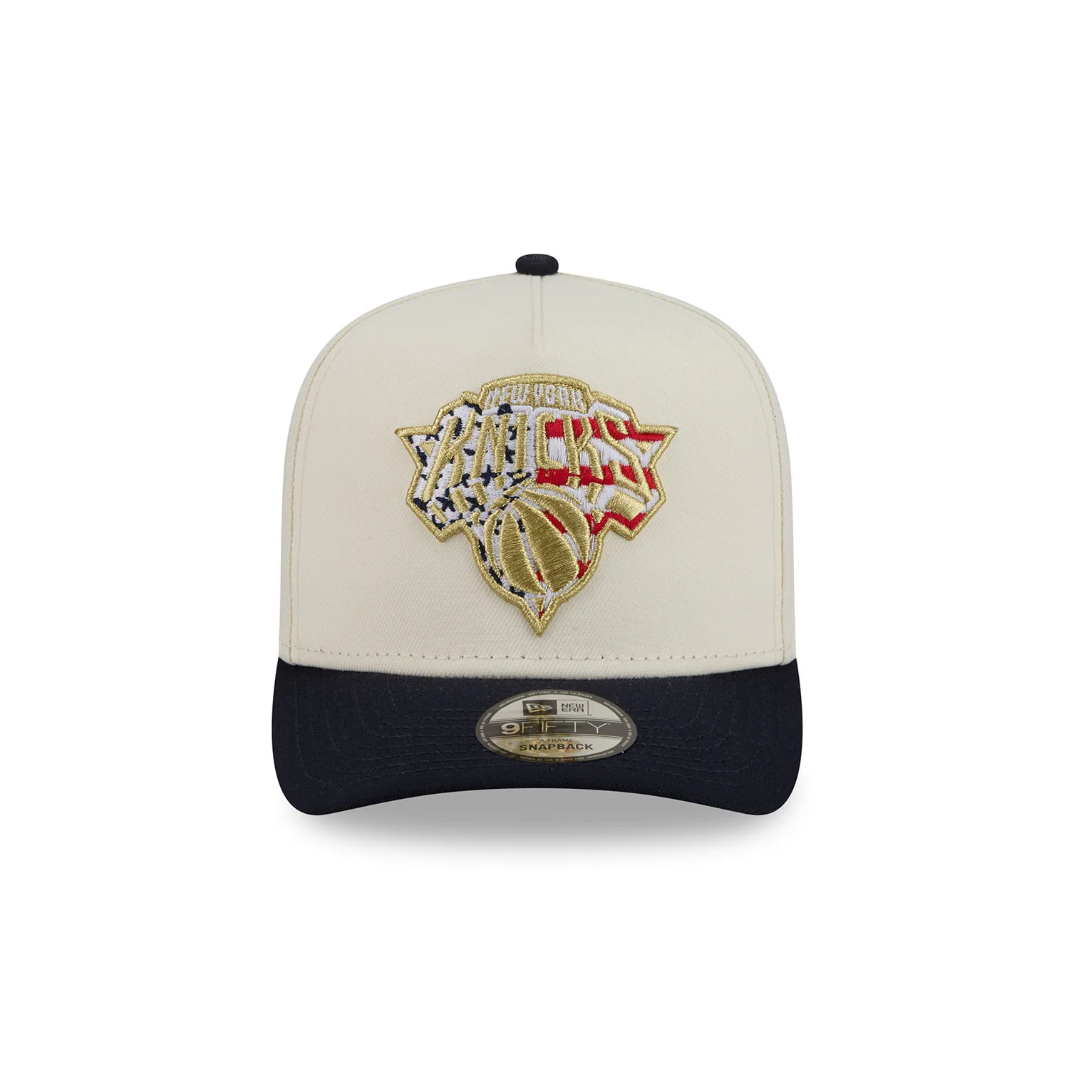 New Era Knicks Two Tone American Flag Logo 950 A Frame Snapback - Image 3