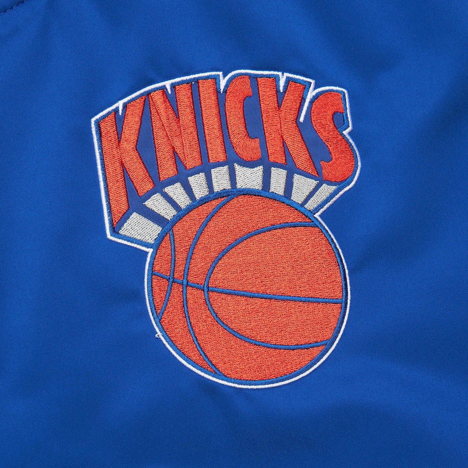 Mitchell & Ness Knicks Primetime Heavyweight Satin Jacket - Image 3