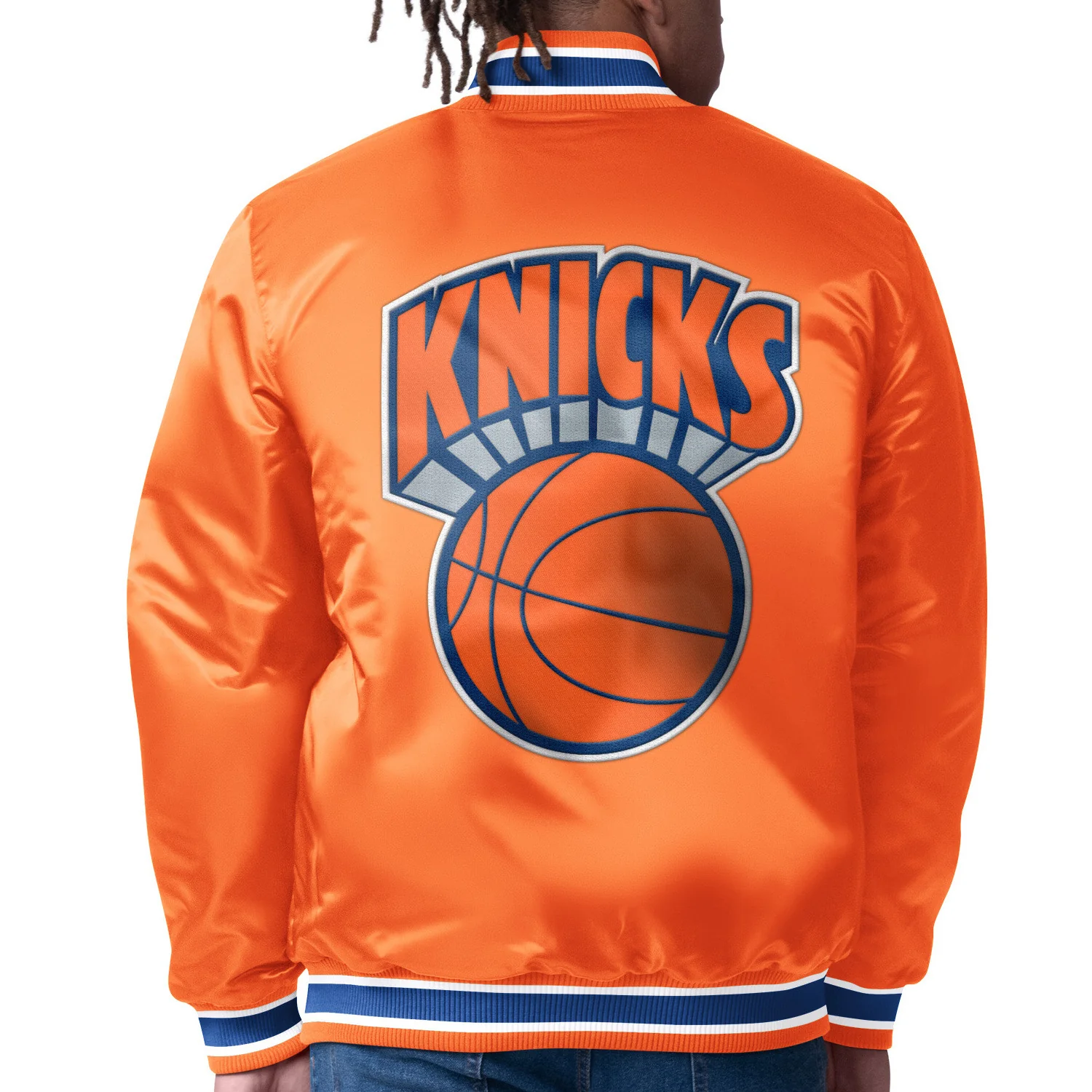 Starter Knicks Closer Reversible Satin Jacket - Image 4