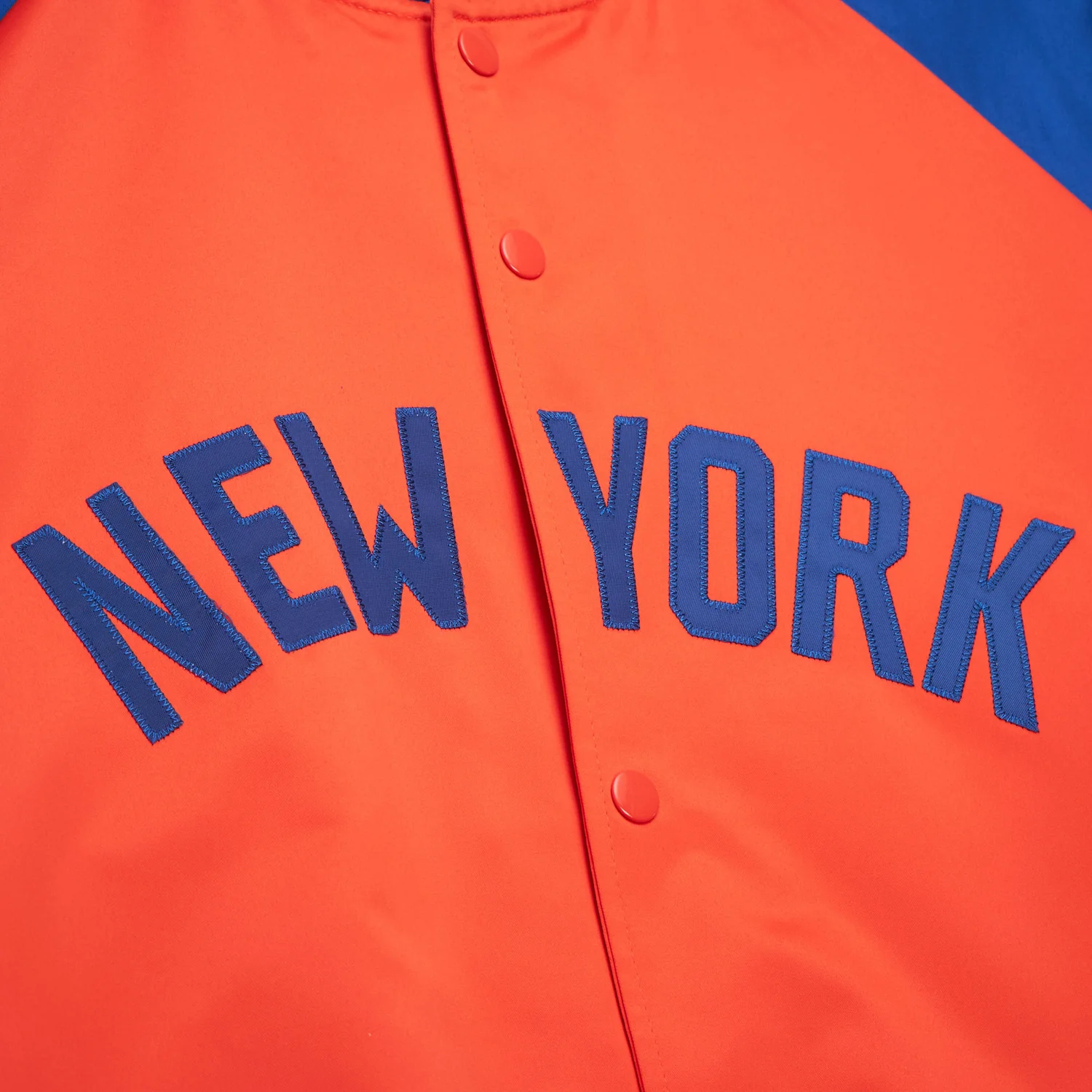 Mitchell & Ness Knicks Double Clutch Lightweight Satin Jacket - Image 3