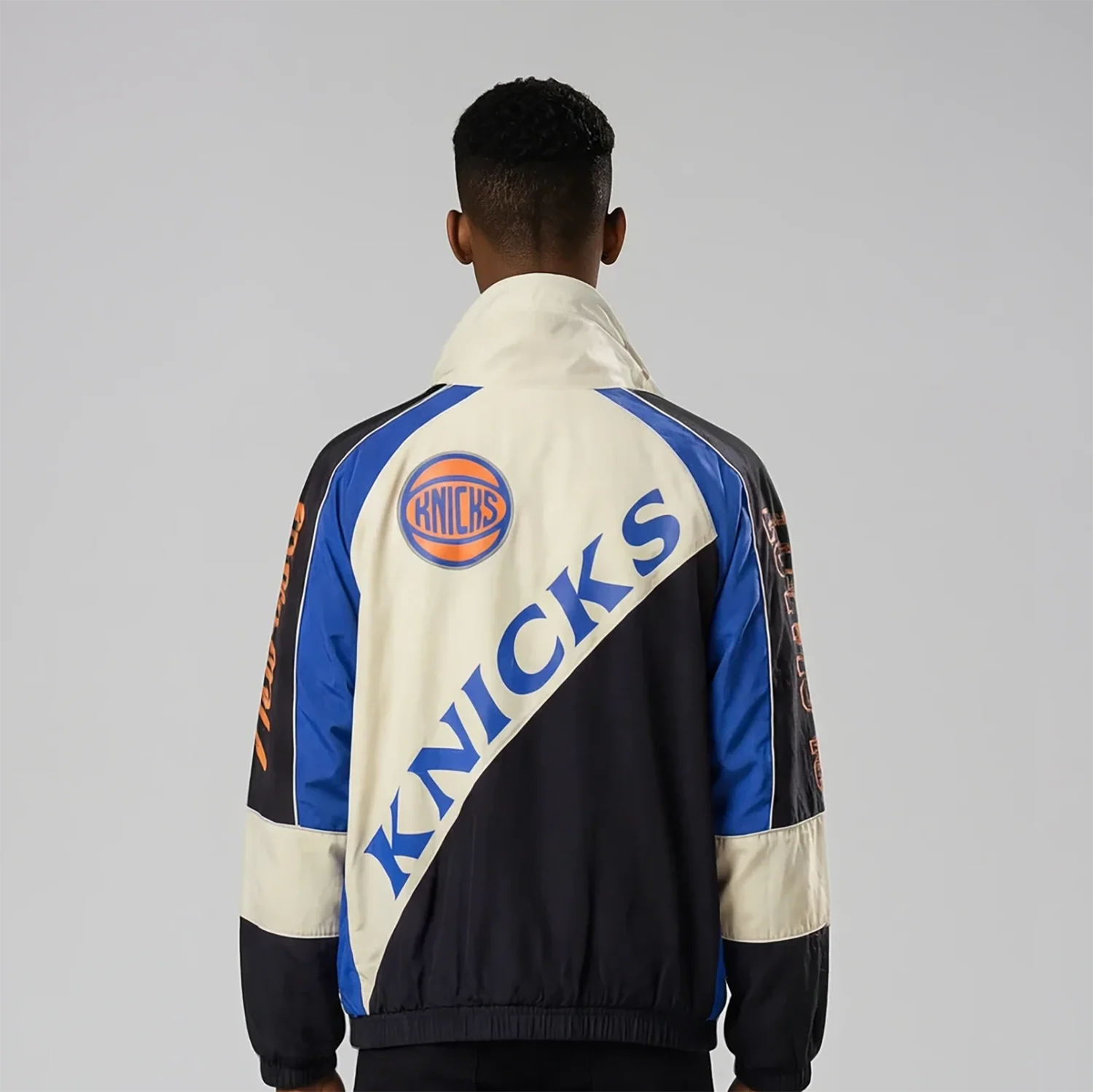 Wild Collective Knicks Oversized Raglan Track Jacket - Image 4
