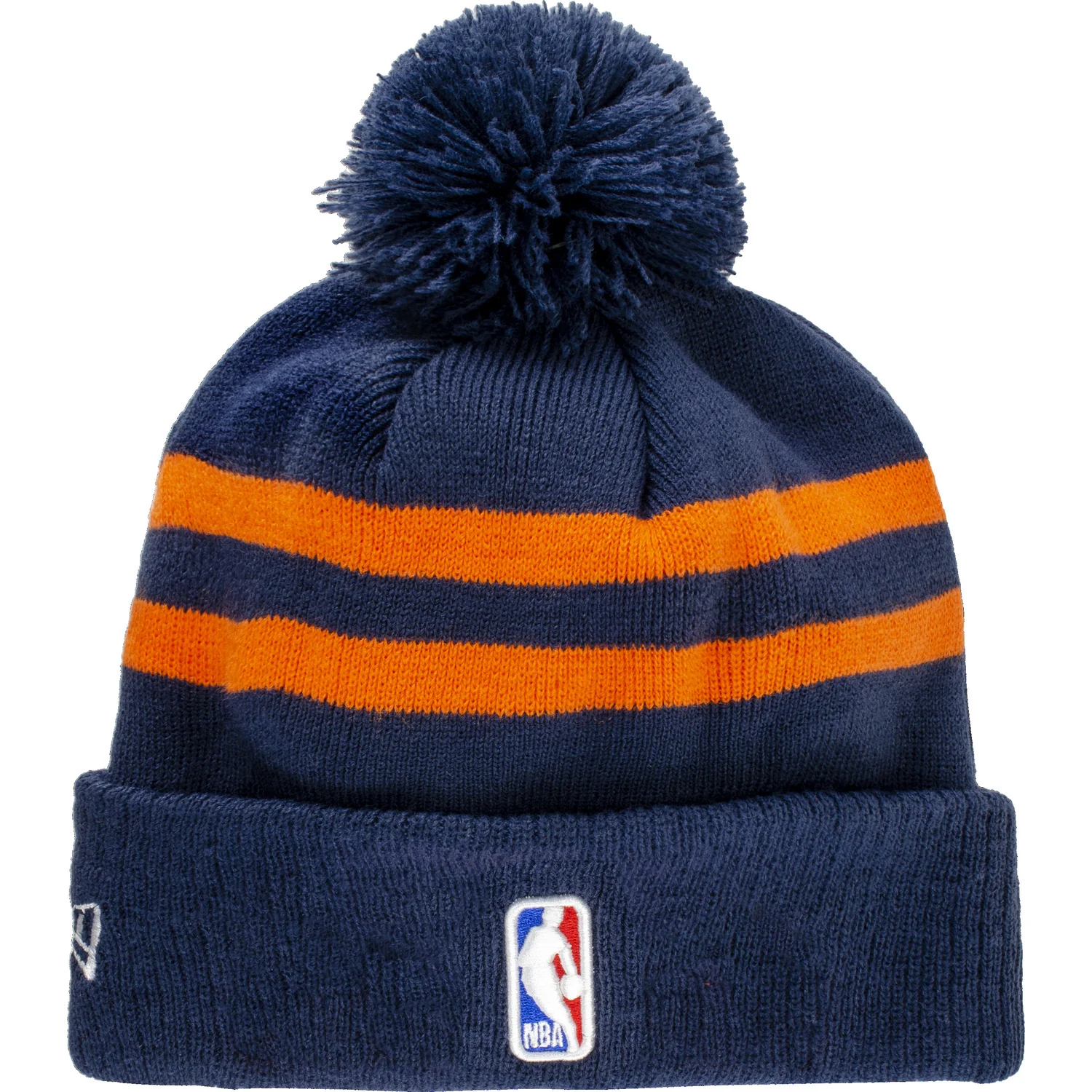 New Era Knicks Statement Navy/Orange Pom Knit - Image 2