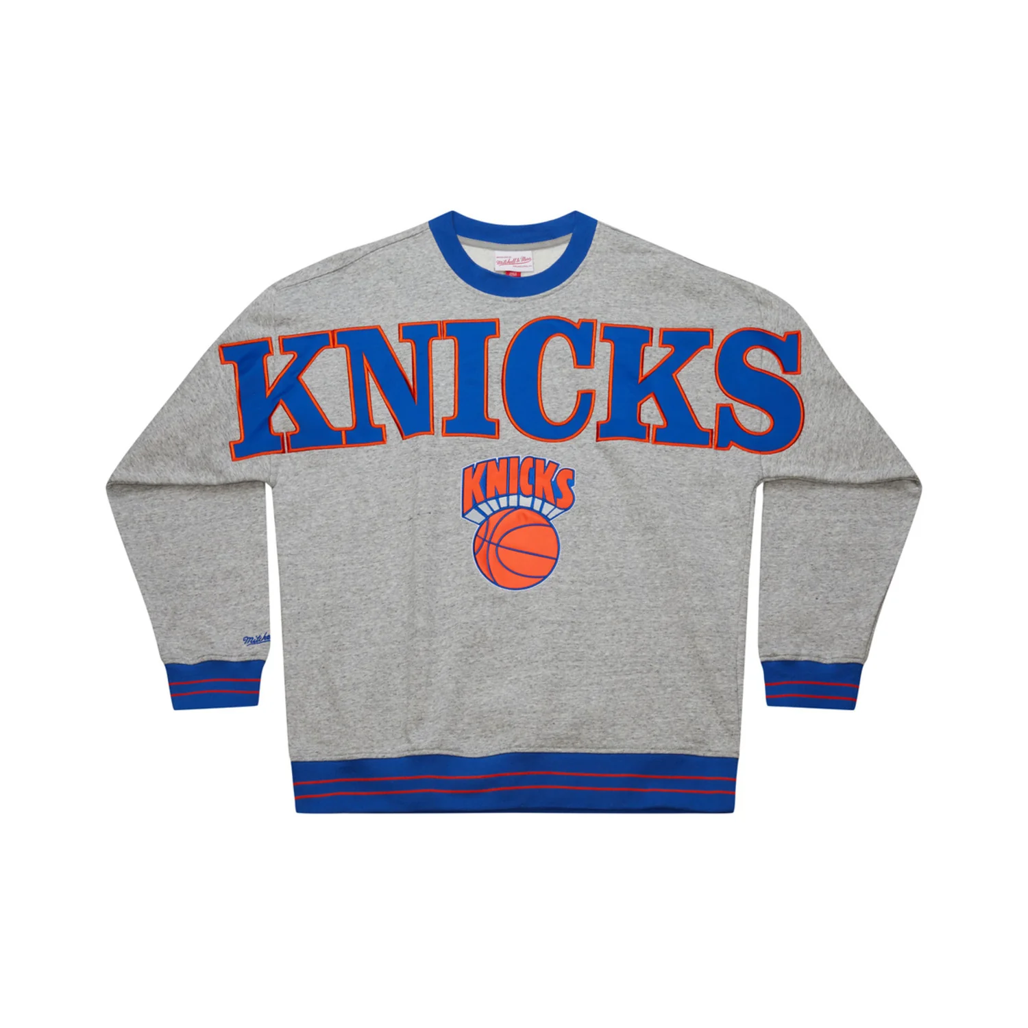 Mitchell & Ness Knicks Full Field Satin Fleece Crew
