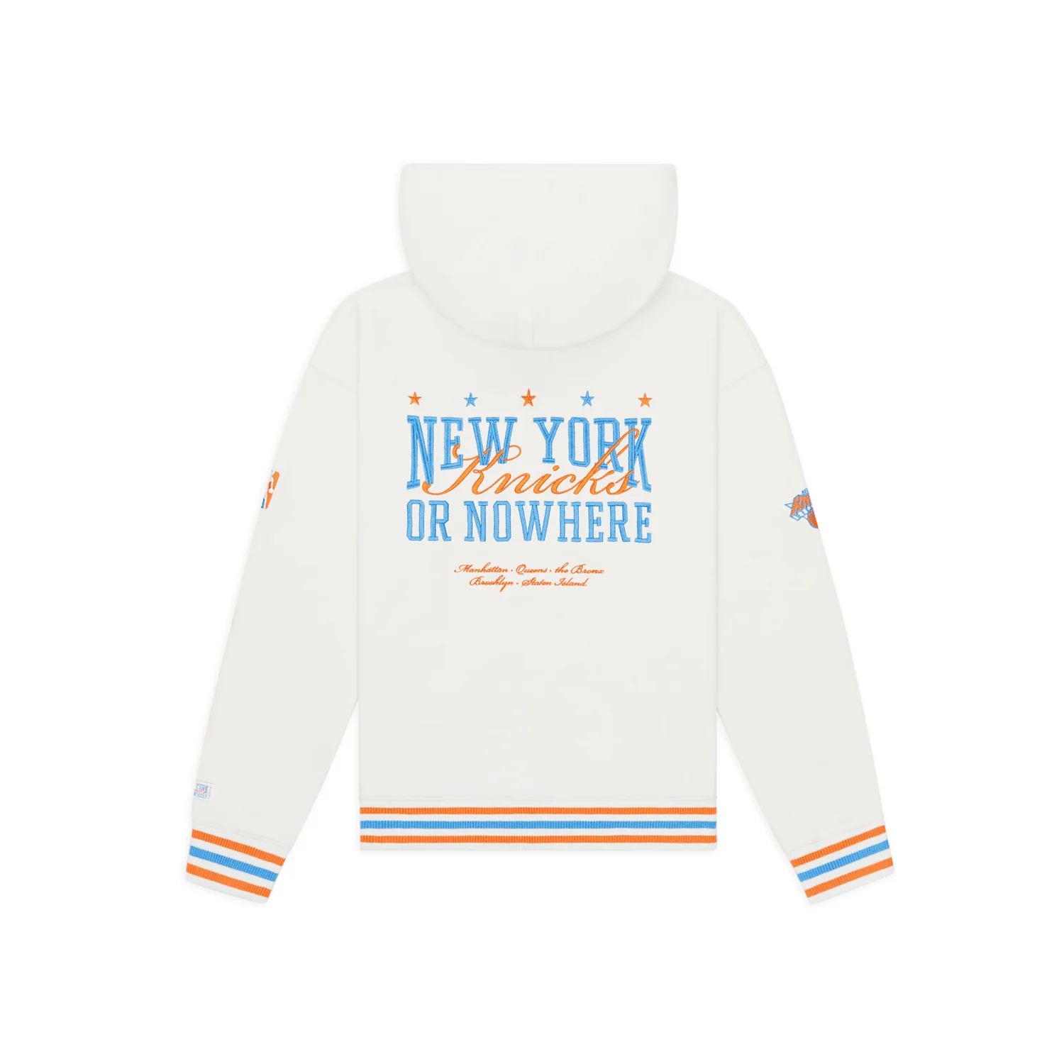 NYON x Knicks Cream Crossover Zip Hoodie - Image 2
