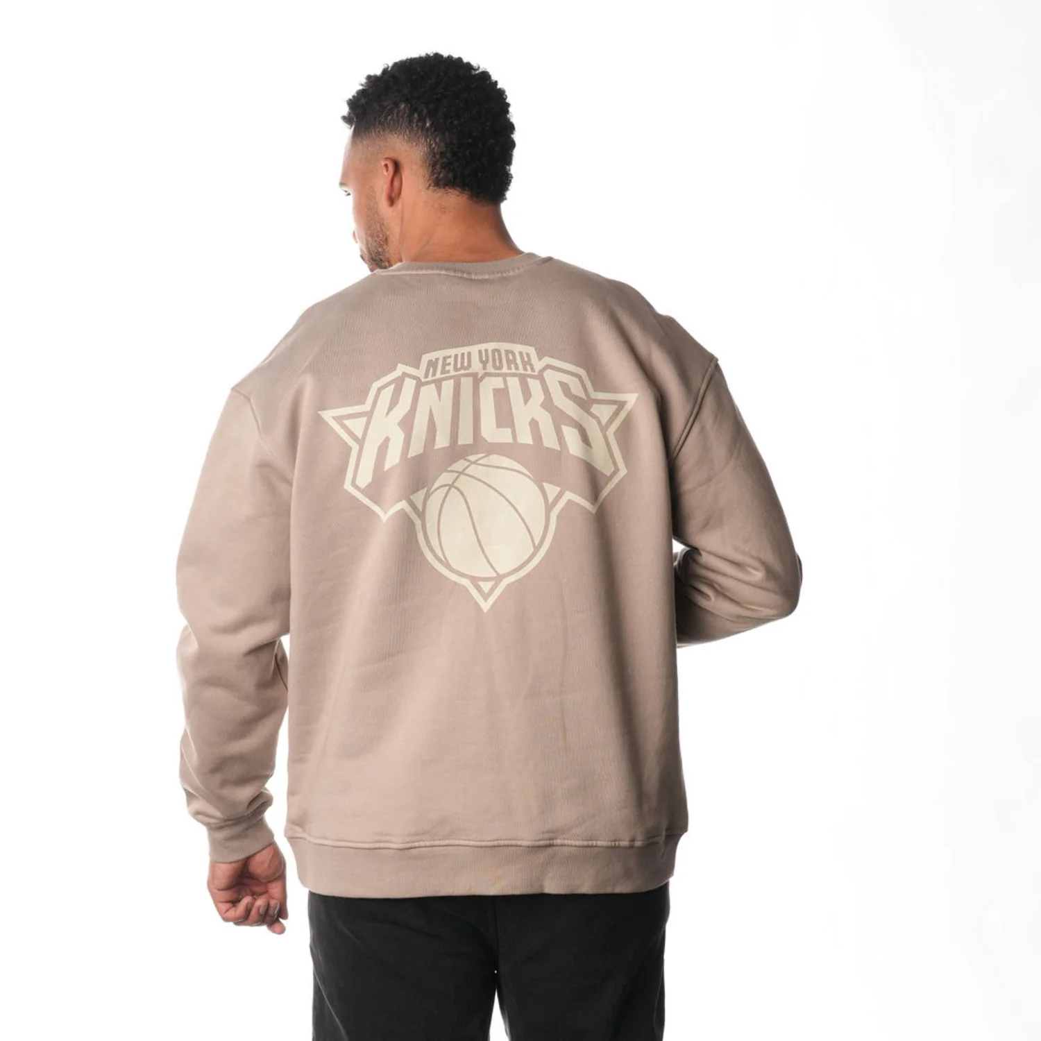 Wild Collective Knicks Warm Grey Wordmark Logo Crew - Image 4