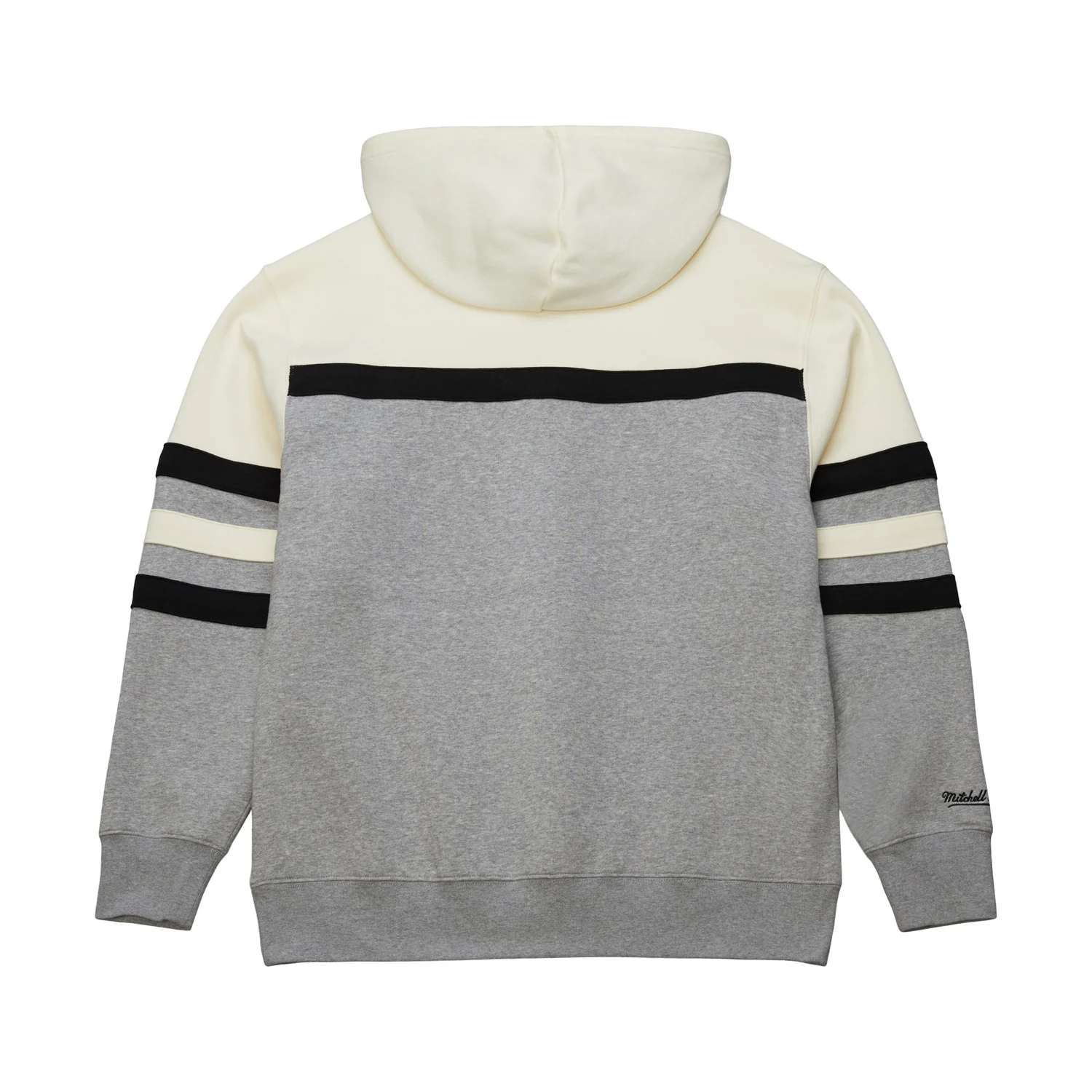 Mitchell & Ness Knicks Grey/Cream Head Coach Hoodie - Image 2