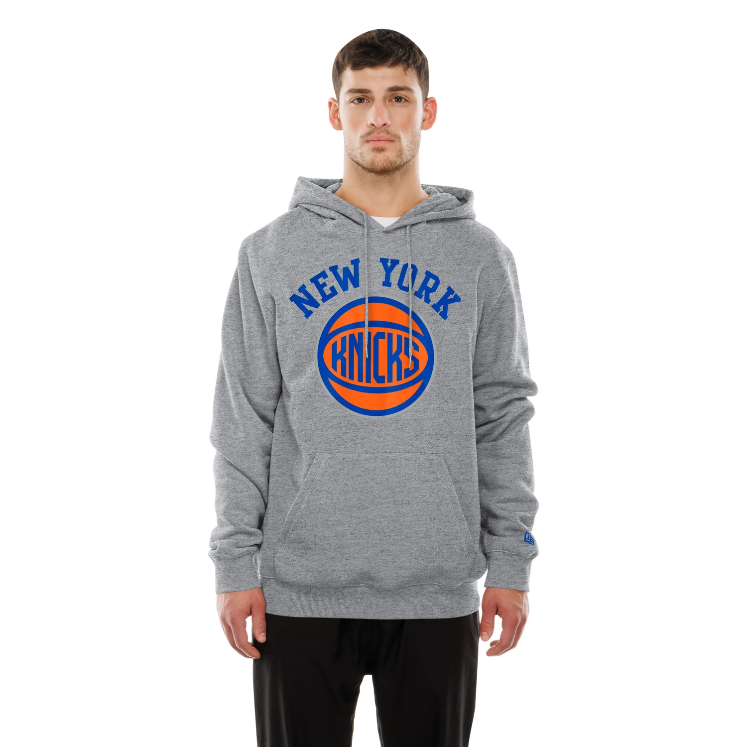 New Era Knicks Ball Logo Grey Hoodie