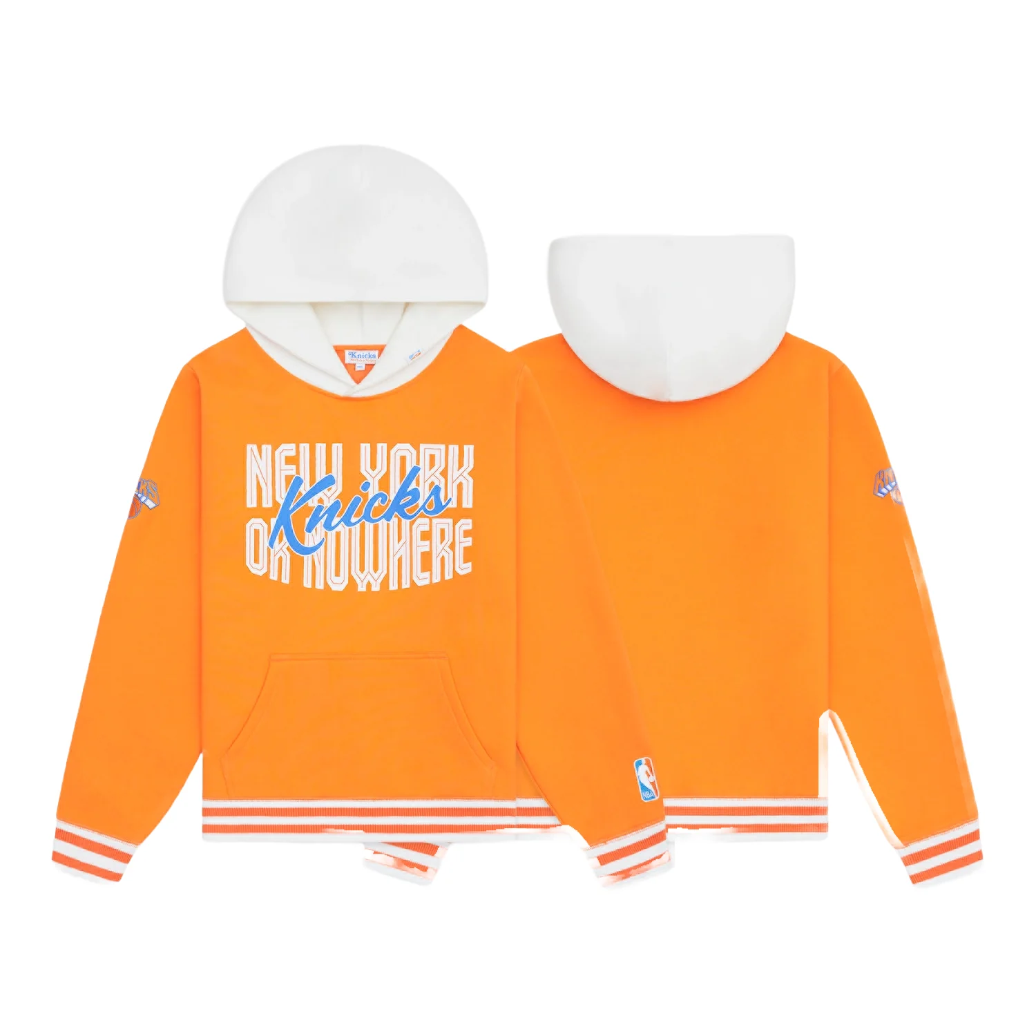 NYON x Knicks Crisscross Orange Hoodie - Image 3