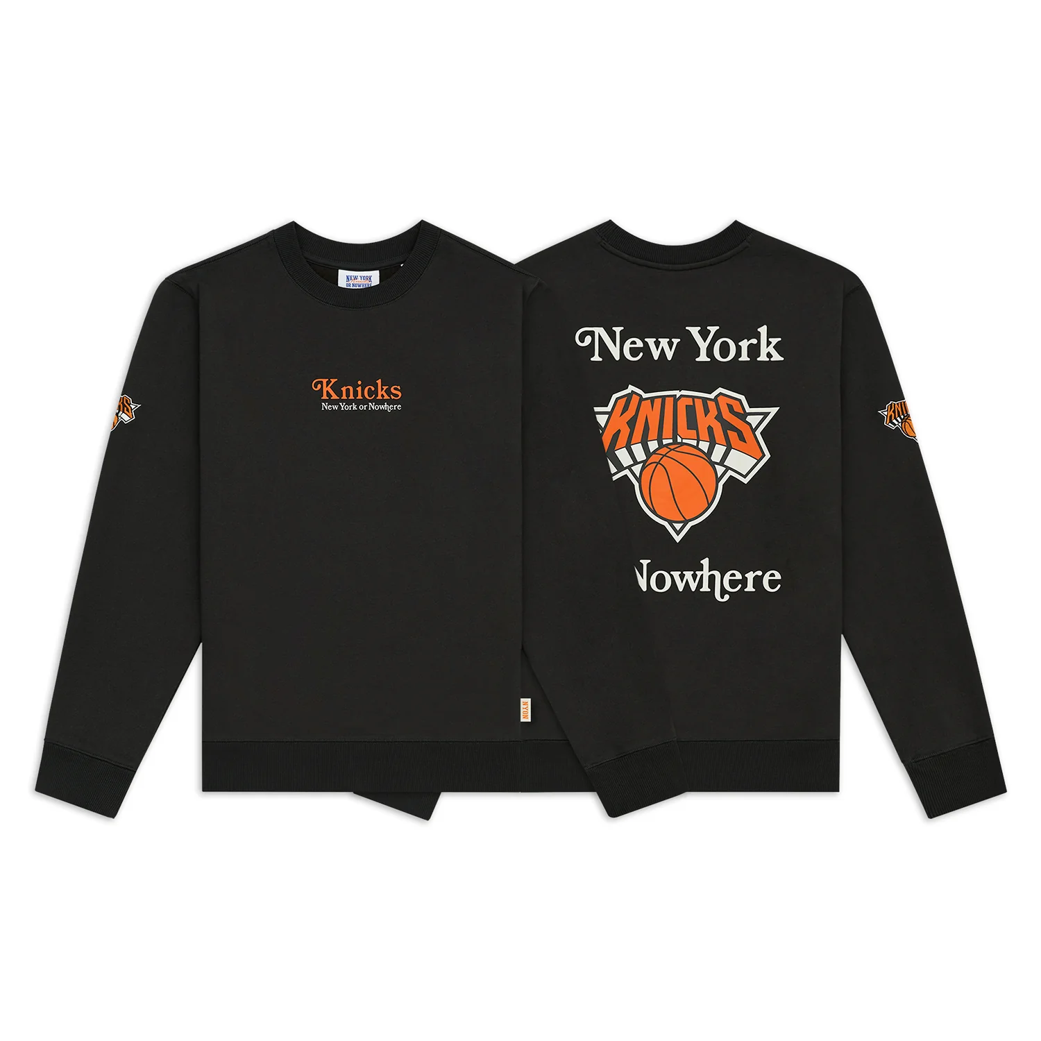 NYON x Knicks Give & Go Crewneck Black - Image 3