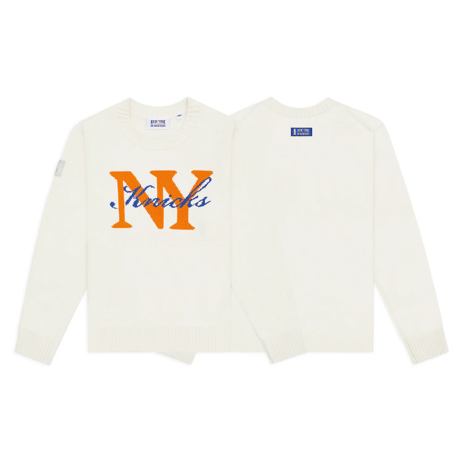 NYON x Knicks Rafters Knit Sweater Off White - Image 3