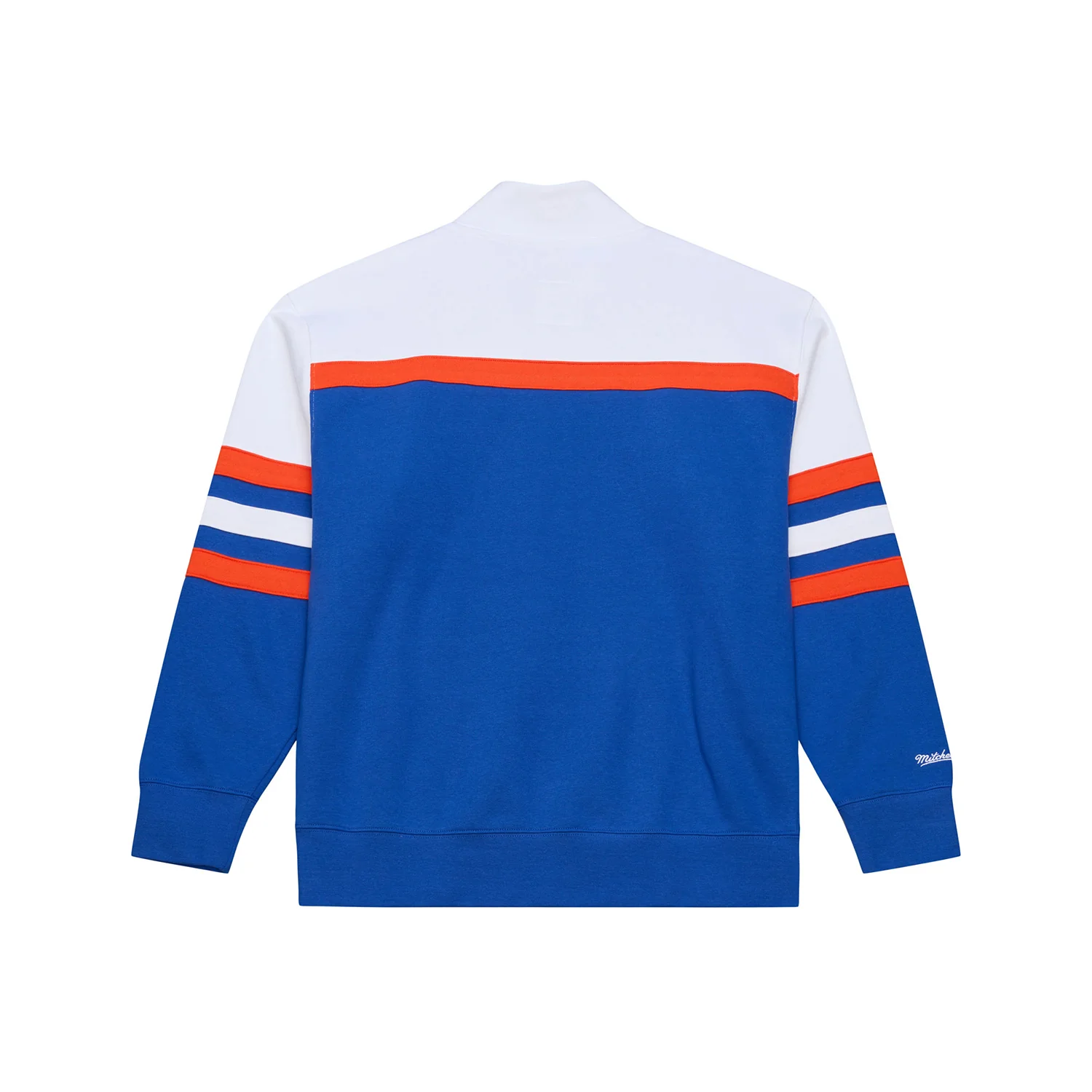 Mitchell & Ness Knicks Team Color Head Coach 1/4 Zip Pullover - Image 2