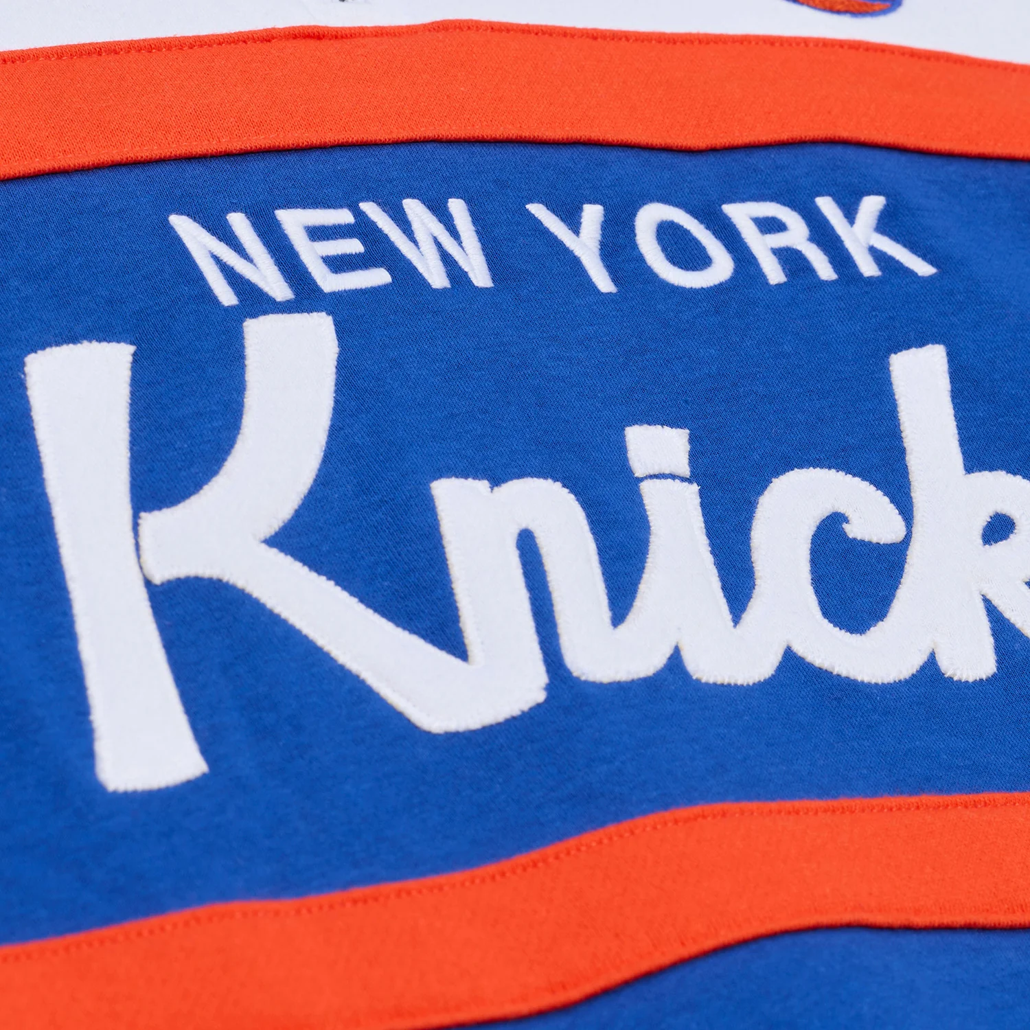 Mitchell & Ness Knicks Team Color Head Coach 1/4 Zip Pullover - Image 3