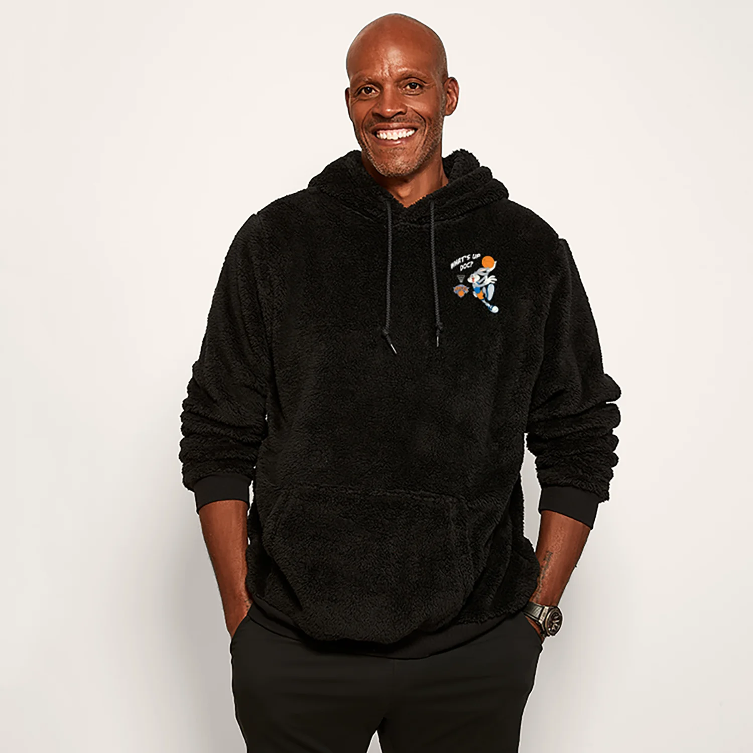 Jill Martin x Knicks x Bugs Bunny Sherpa Hoodie - Image 3
