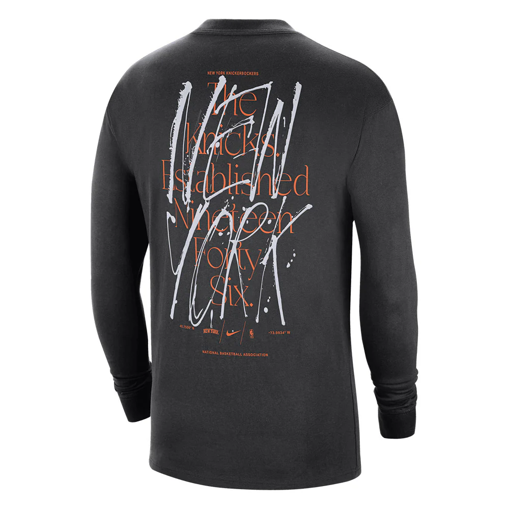 Nike Knicks Courtside Max90 Longsleeve Tee - Image 2