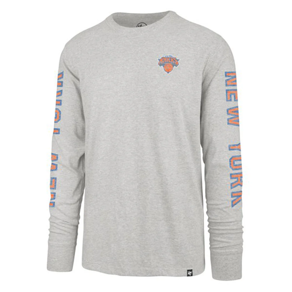 '47 Brand Knicks Triple Threat Long Sleeve Tee