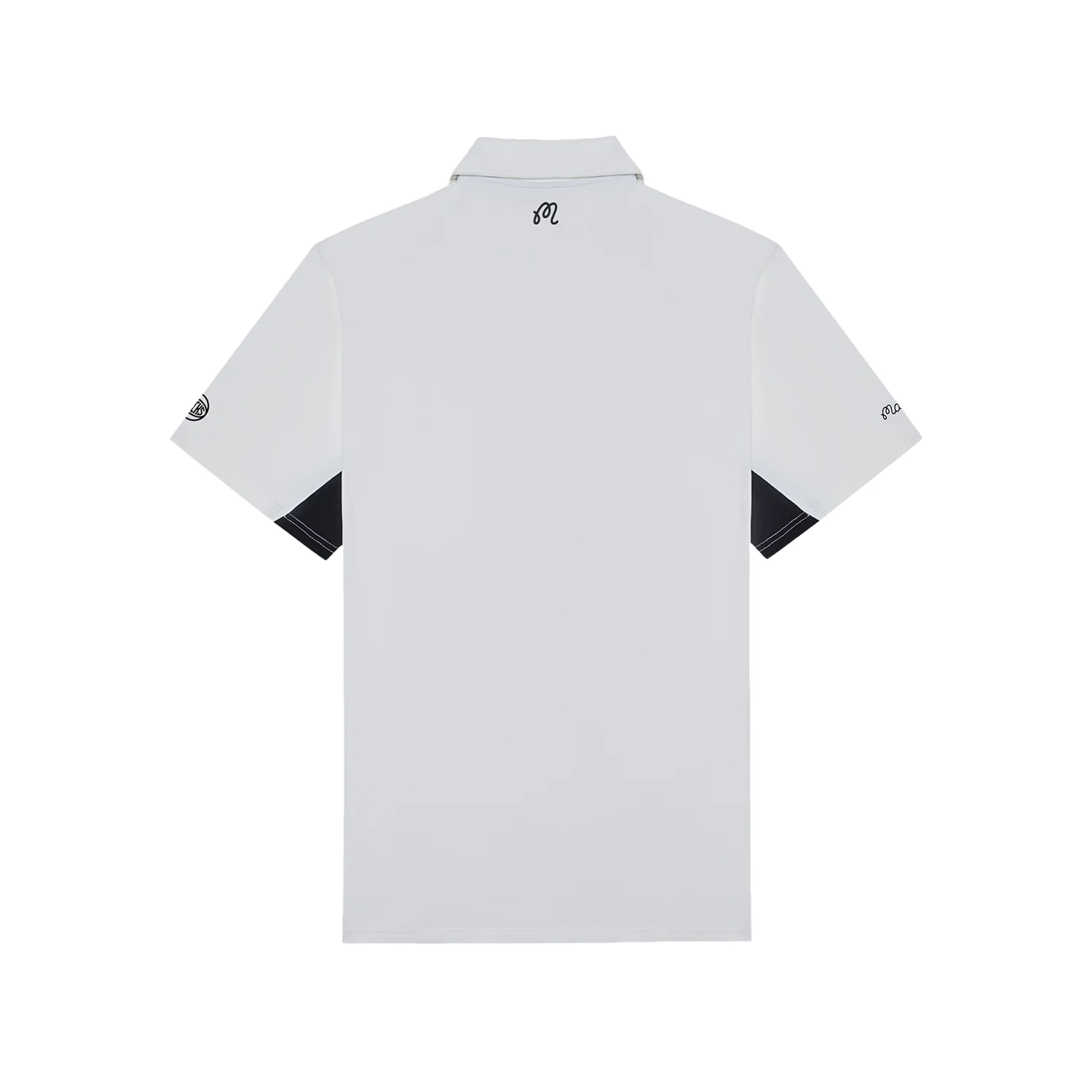 Malbon x Knicks White Evergreen Paneled Performance Pique Polo - Image 2