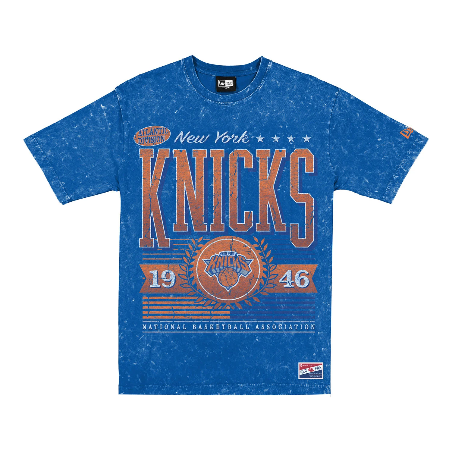 New Era Knicks Throwback Collection OVersized Mineral Wash Tee