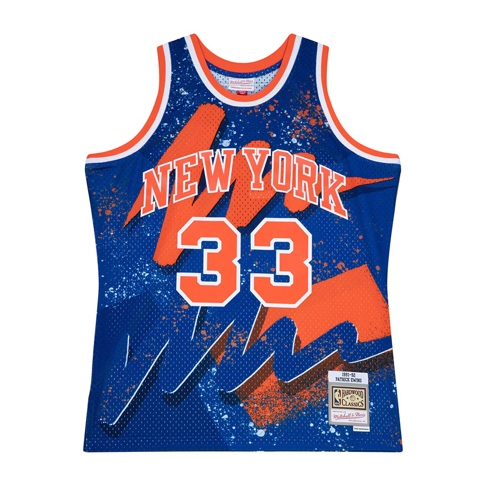 Mitchell & Ness Knicks Hyper Hoops Patrick Ewing #33 Swingman Jersey - Image 2
