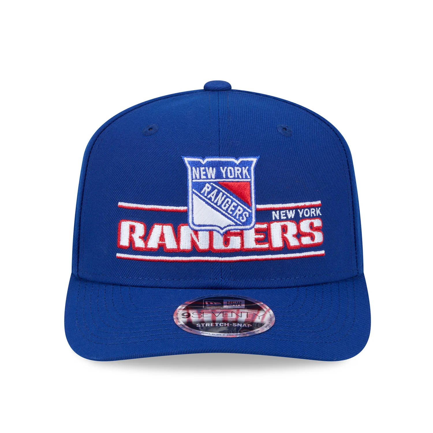 Youth New Era Rangers Stated 970 Stretch Snapback Royal - Image 4