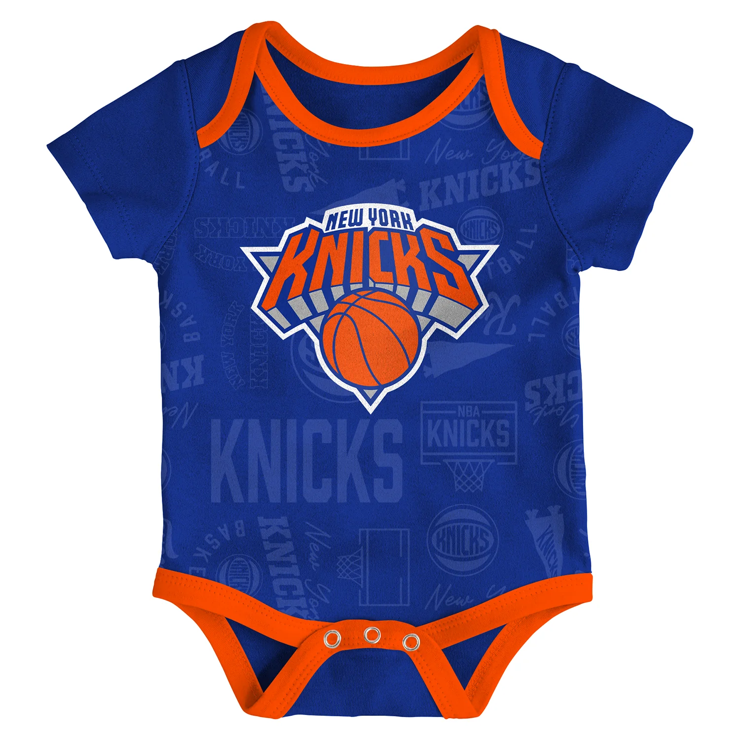 Newborn Knicks Born To Hoop 3 Piece Creeper Set - Image 3