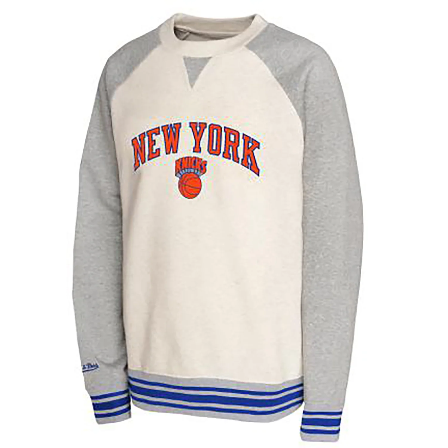 Youth Mitchell & Ness Knicks Retro Cream Crew