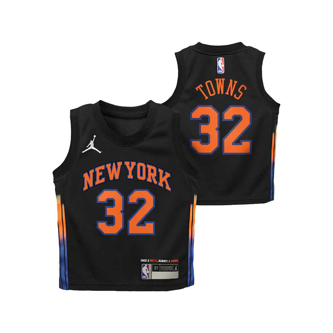 Kids Karl-Anthony Towns Black Statement Swingman Jersey - Image 3