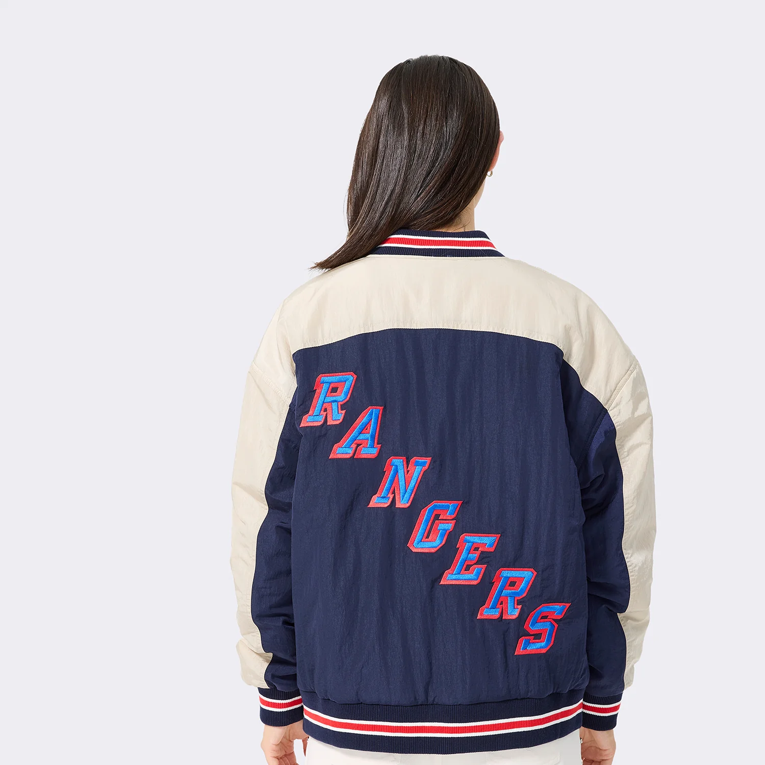 Terez Rangers Double Yoke Navy Bomber Jacket - Image 2