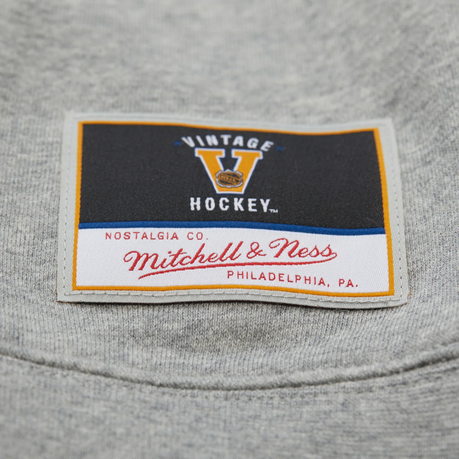 Women's Mitchell & Ness Rangers Grey Lightweight Crew - Image 6