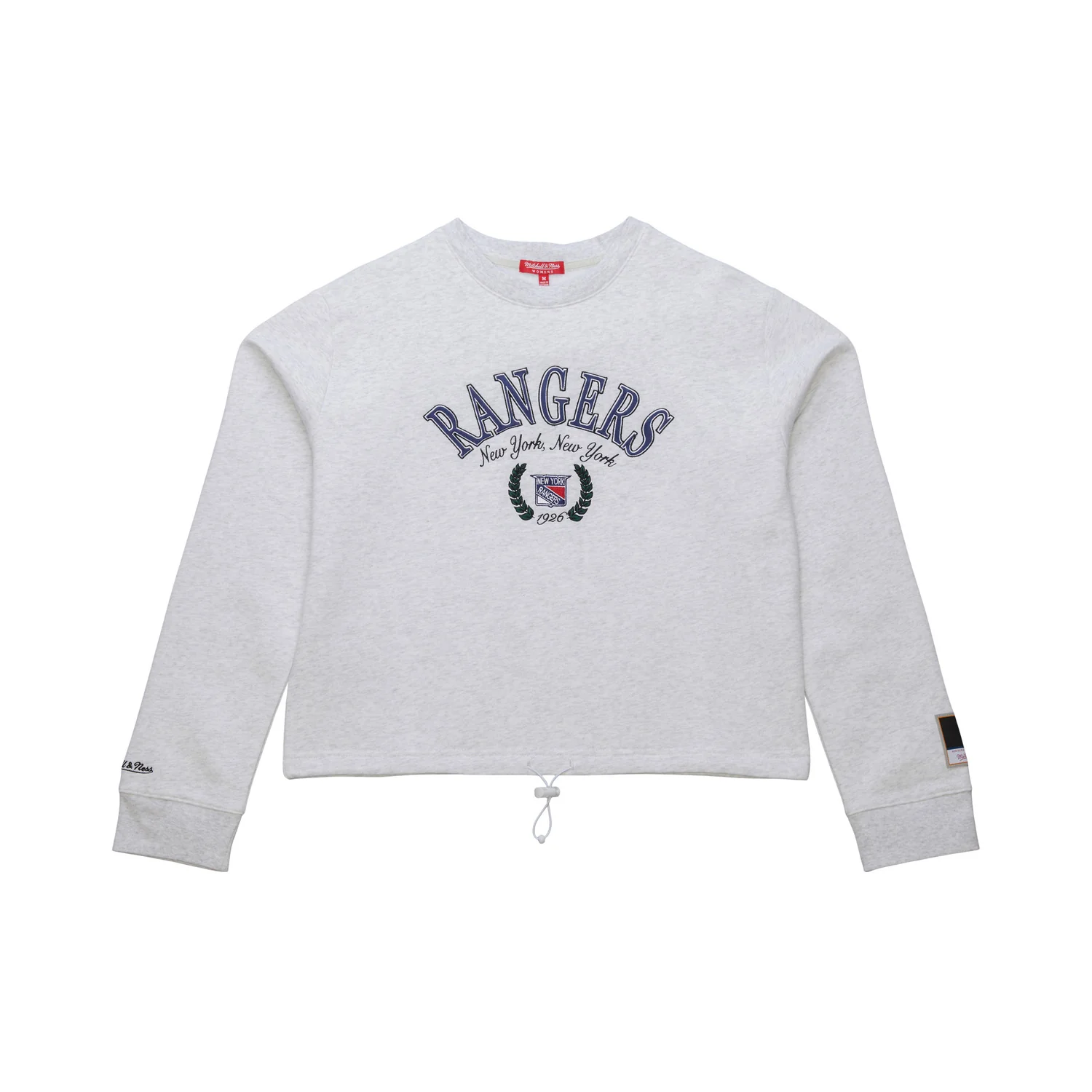 Women's Mitchell & Ness Rangers Crop Toggle Crew